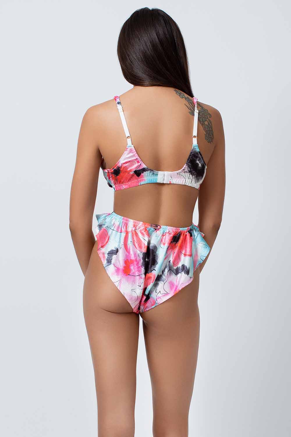 Satin Jacquard Bralette - Image 3