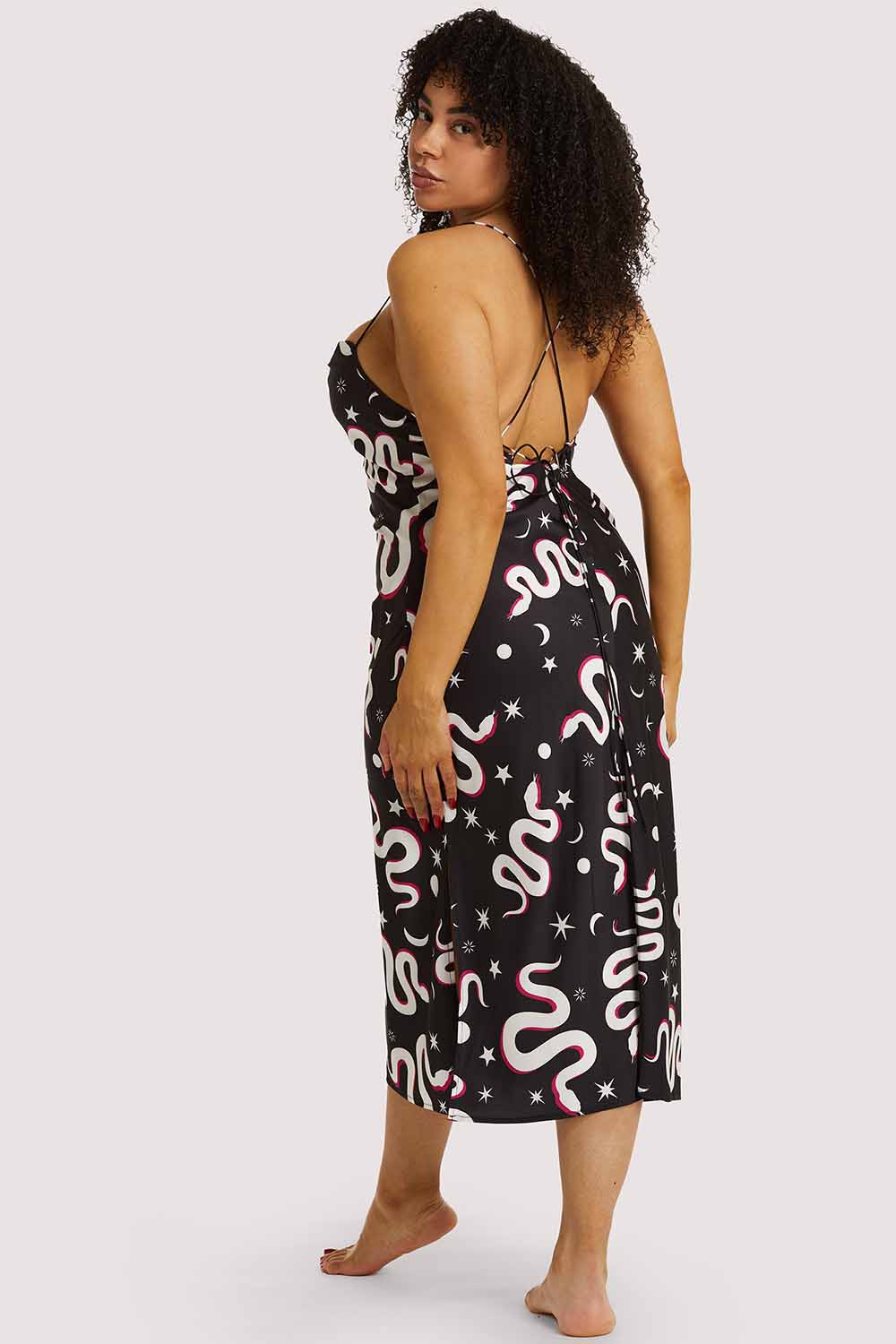 Black Moon Snake Dress - Image 6