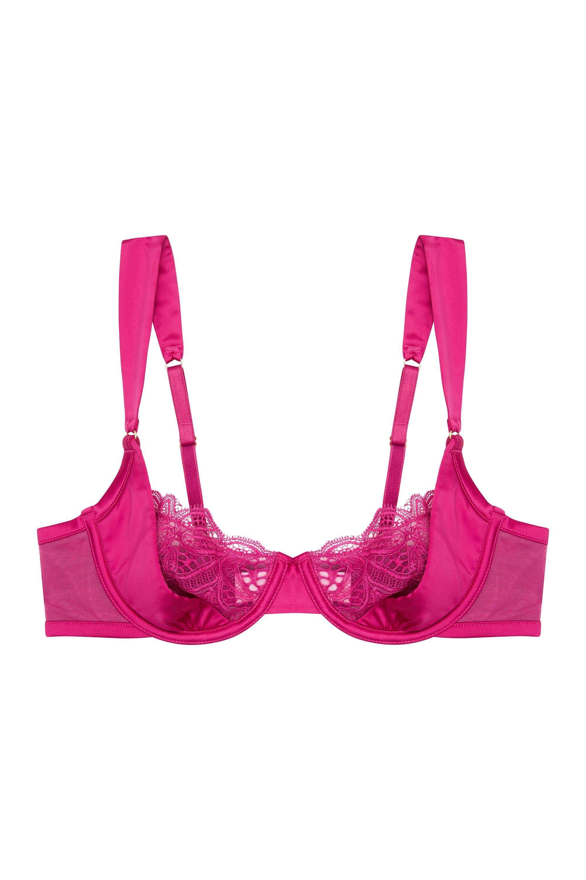 Arabella Fuller Bust Satin gathered cup bra - Image 5