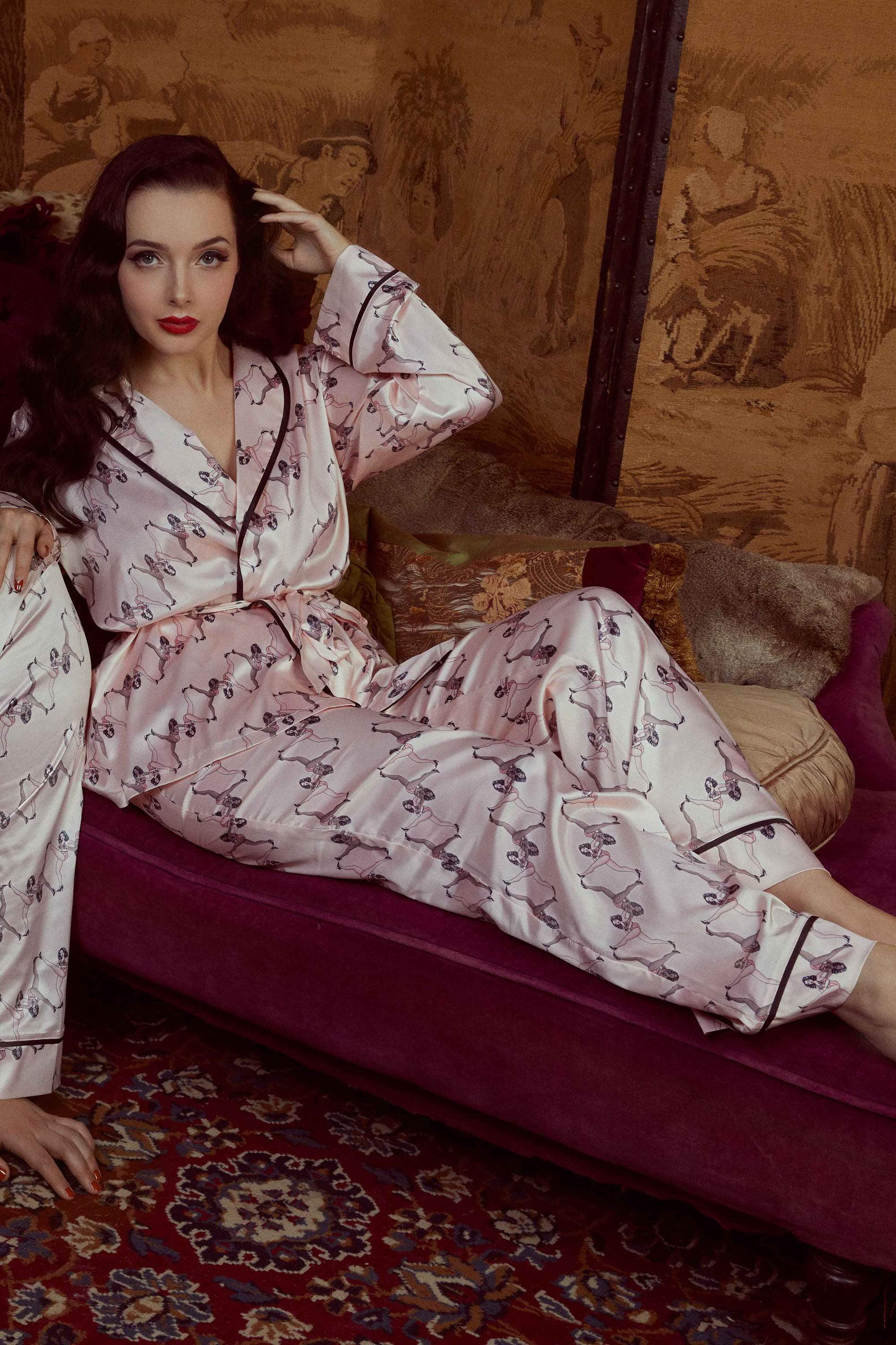 Showgirl Wrap Tie Pyjama Set - Image 5