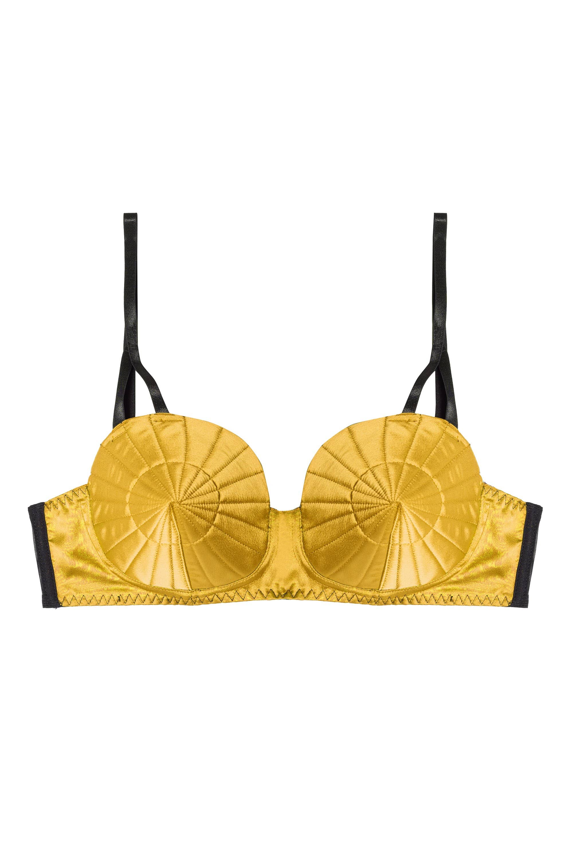 Chartreuse Retro Futuristic Bullet Bra - Image 4