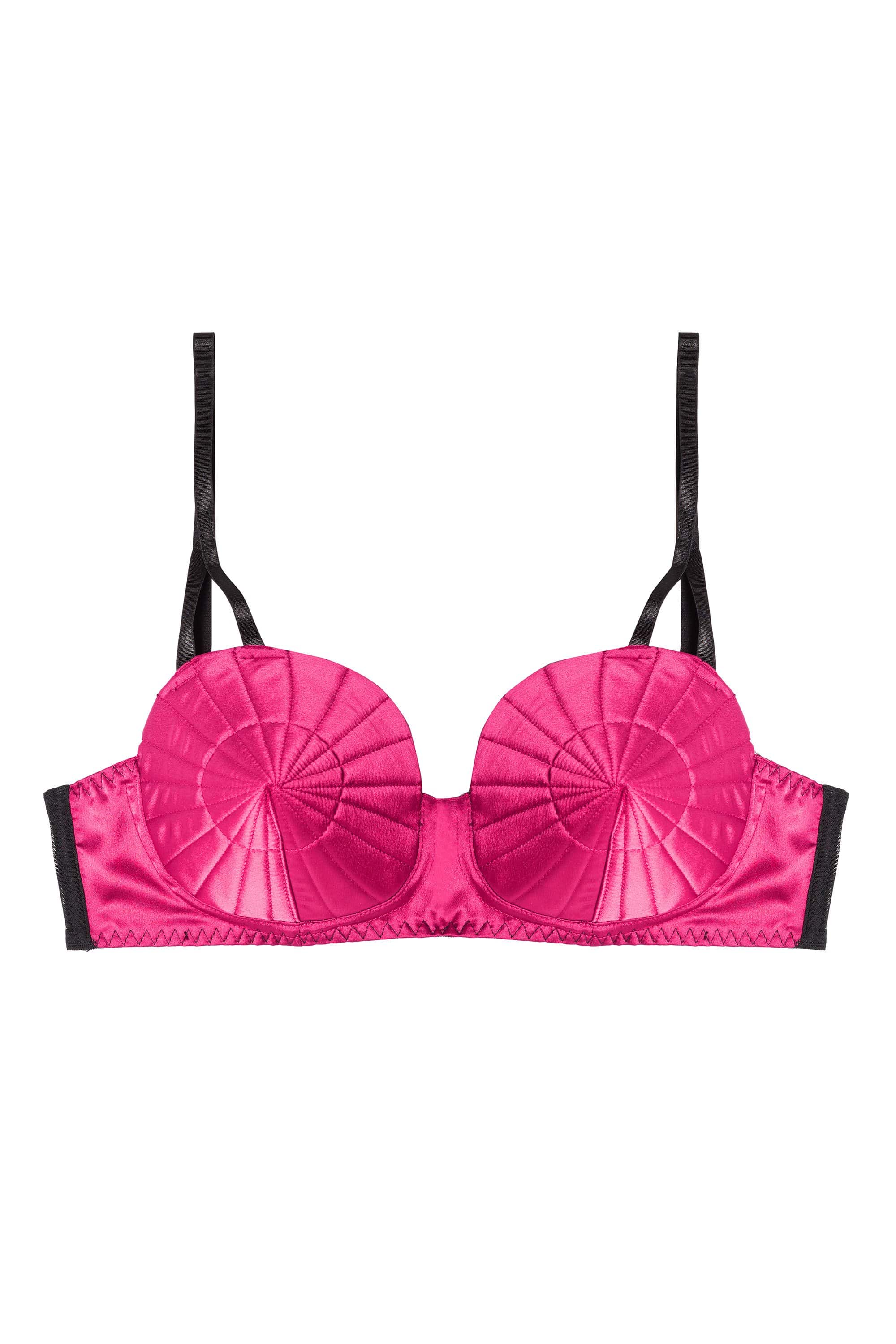 Hot Pink Retro Futuristic Bullet Bra - Image 5