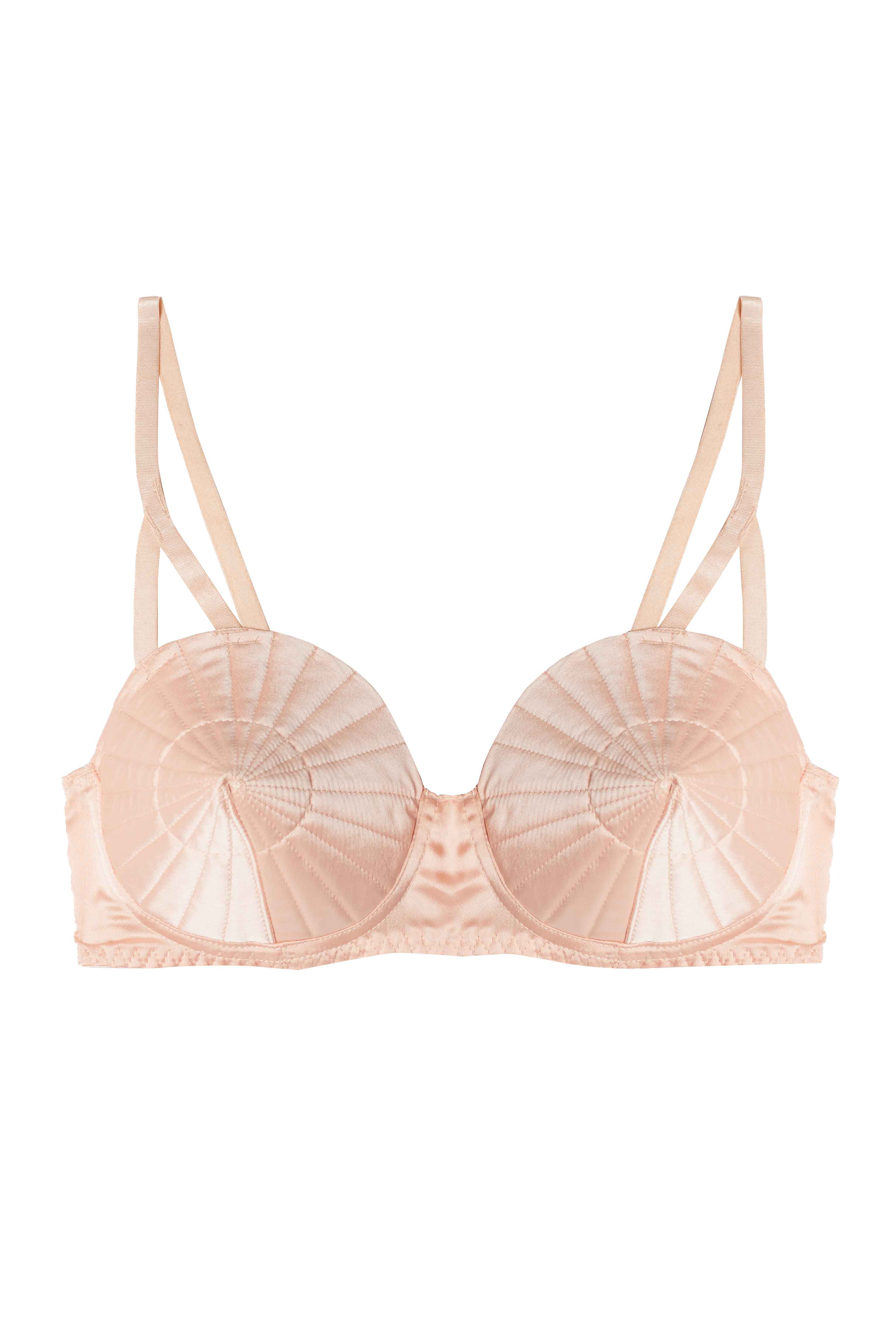 Peach Retro Futuristic Bullet Bra - Image 4