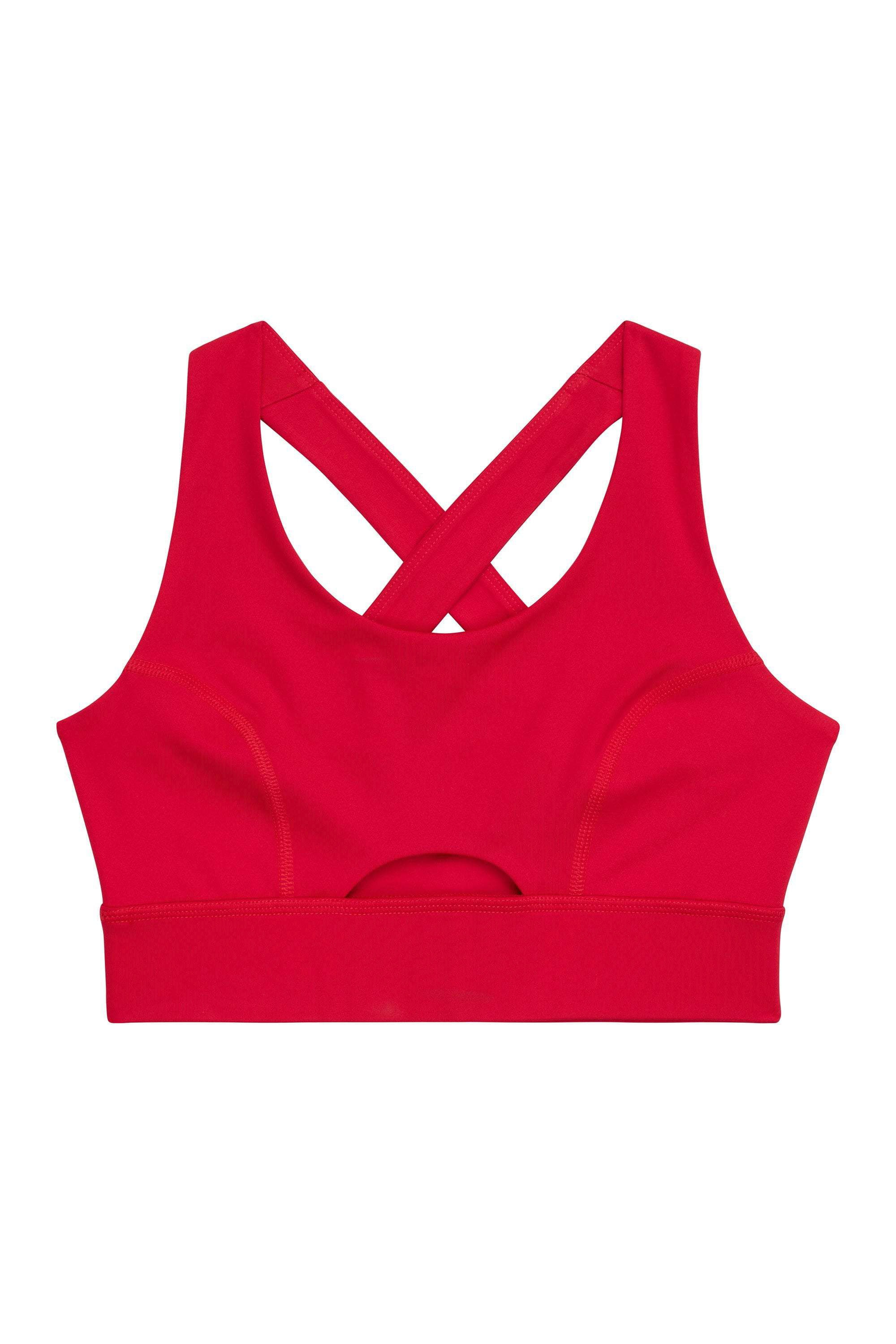 Cross Back Bra Red - Image 5