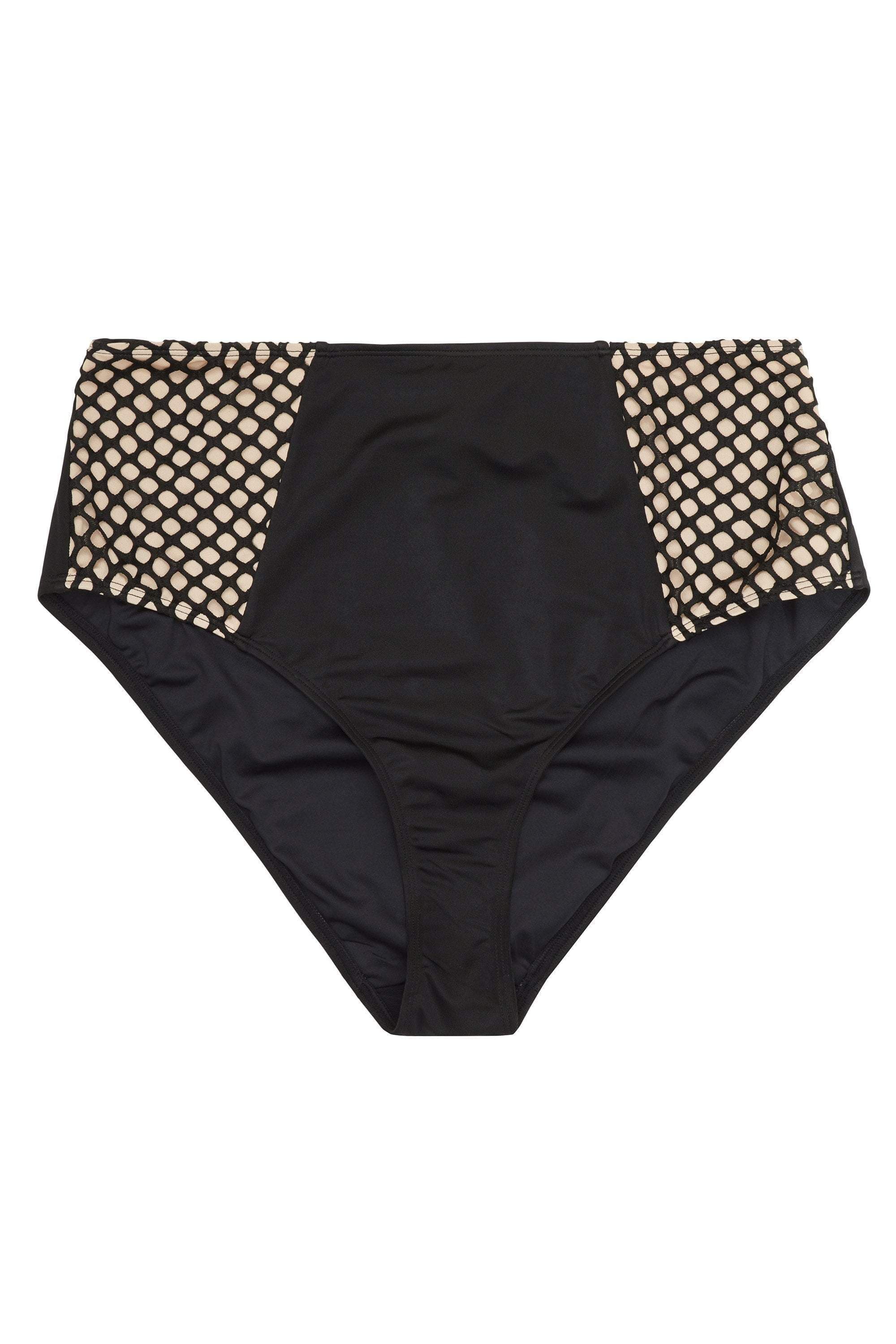 Cyra Fishnet Panel Bikini Brief Curve - Image 3