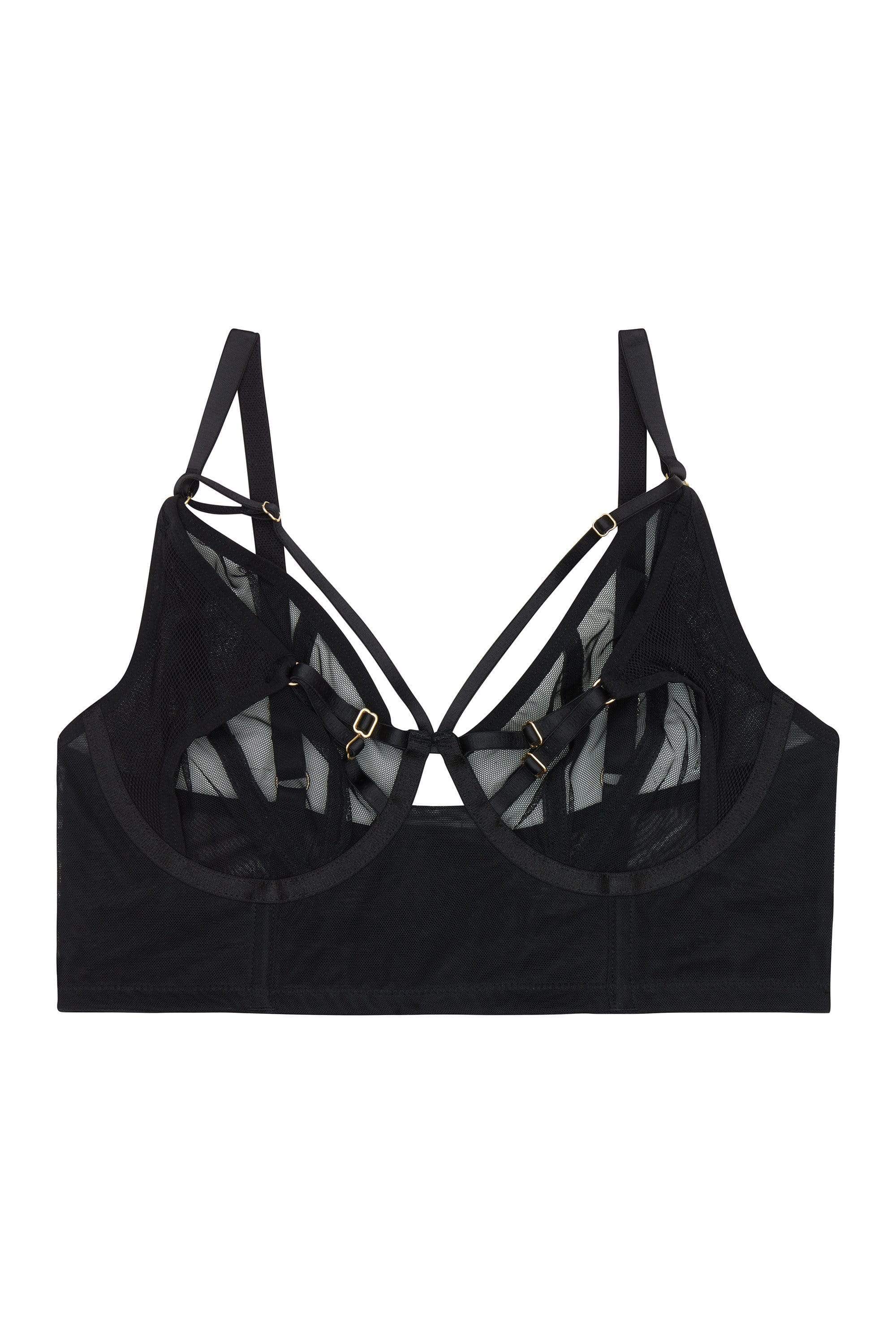 Eddie Black Crossover Wrap Bra - Image 11