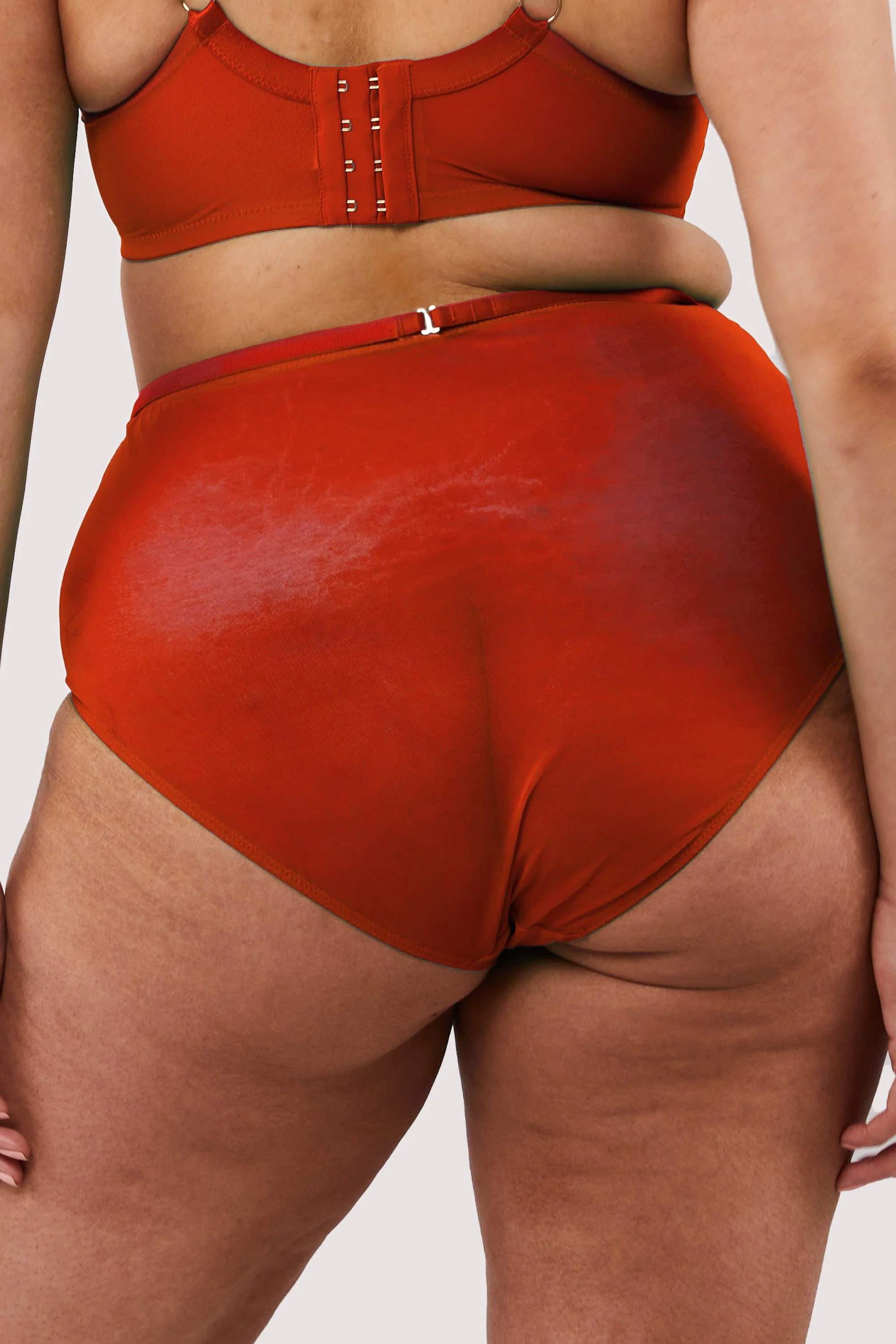 Eddie Red Crossover Wrap High Waist Brief - Image 9