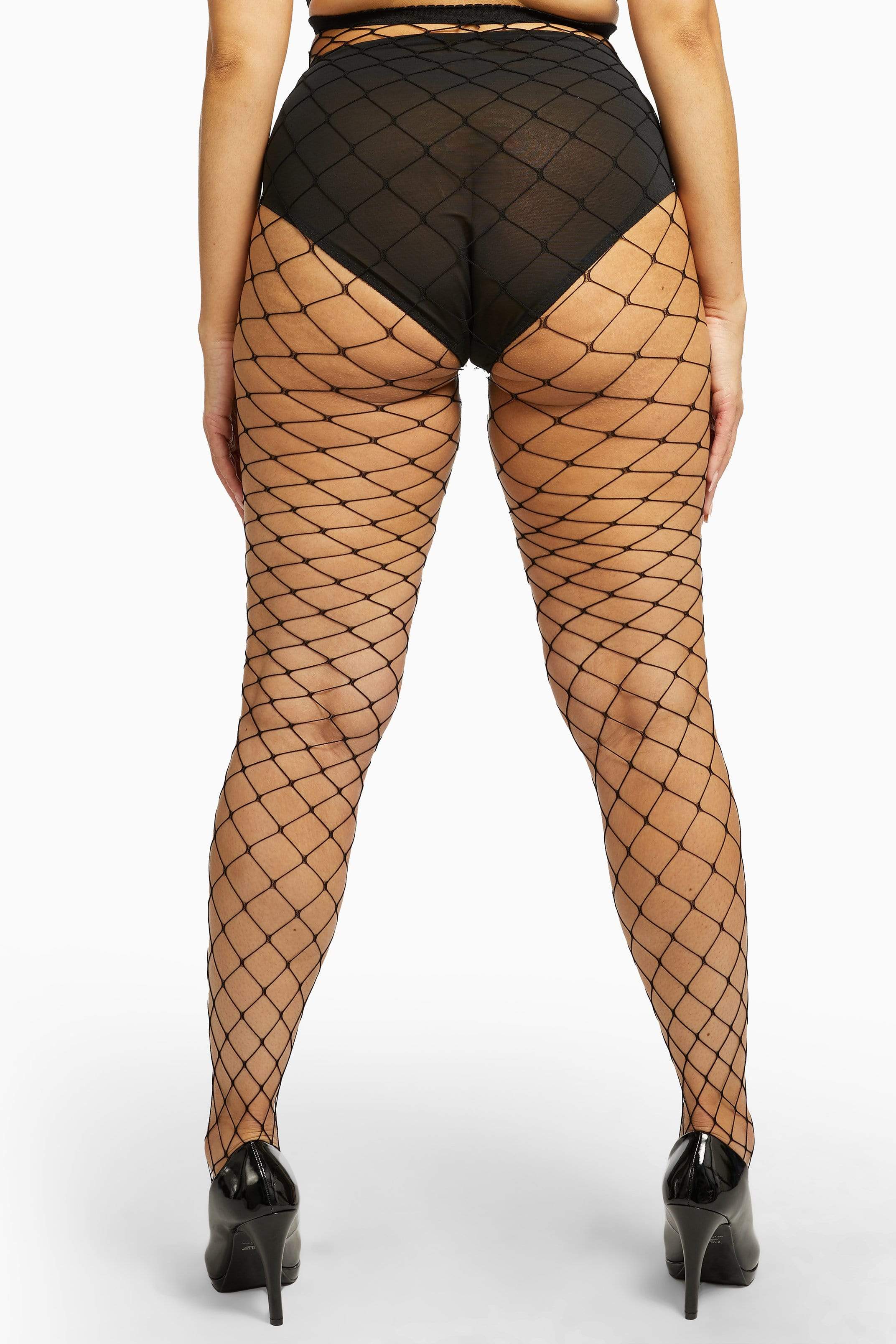 Fence Net Tights - Black - Image 4