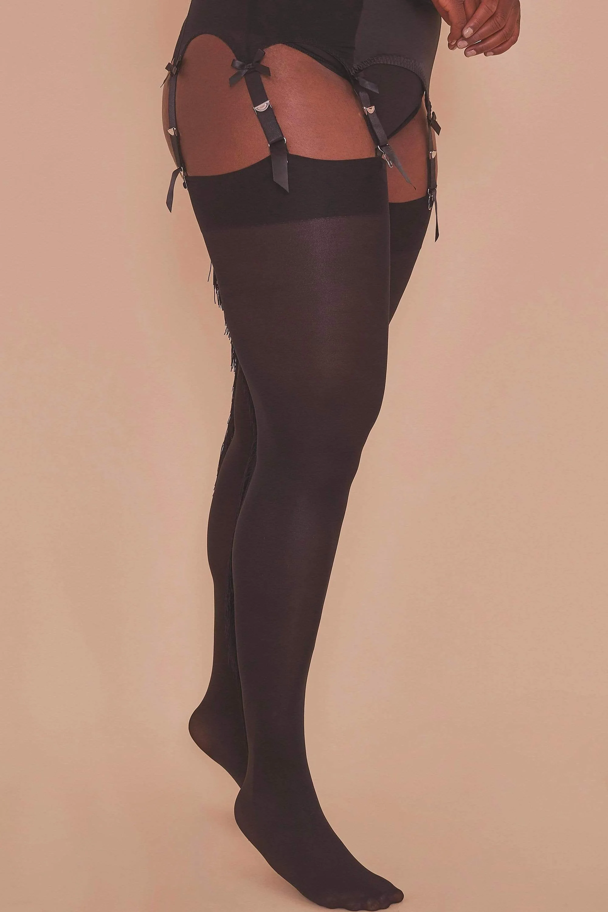 Fringe Stockings Black - Image 3