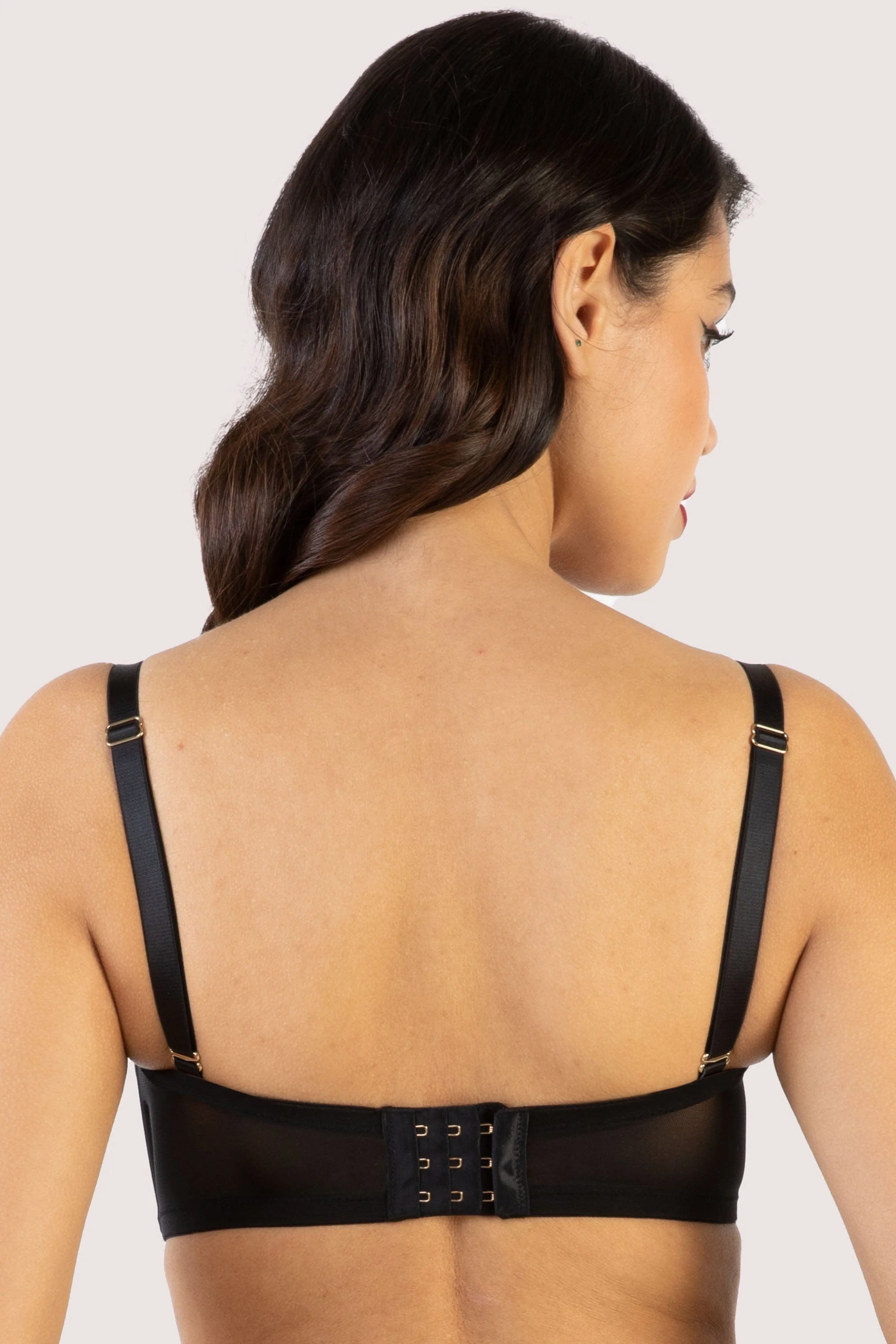 Genevieve Black PVC Overwire Bra - Image 4