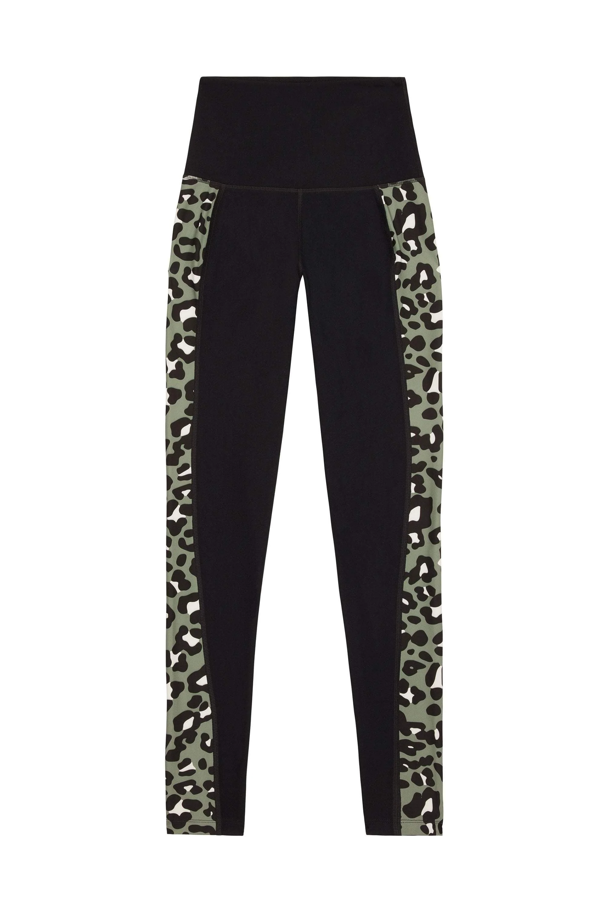 Wolf & Whistle High Waist Panelled Leggings Leopard Curve - Image 3
