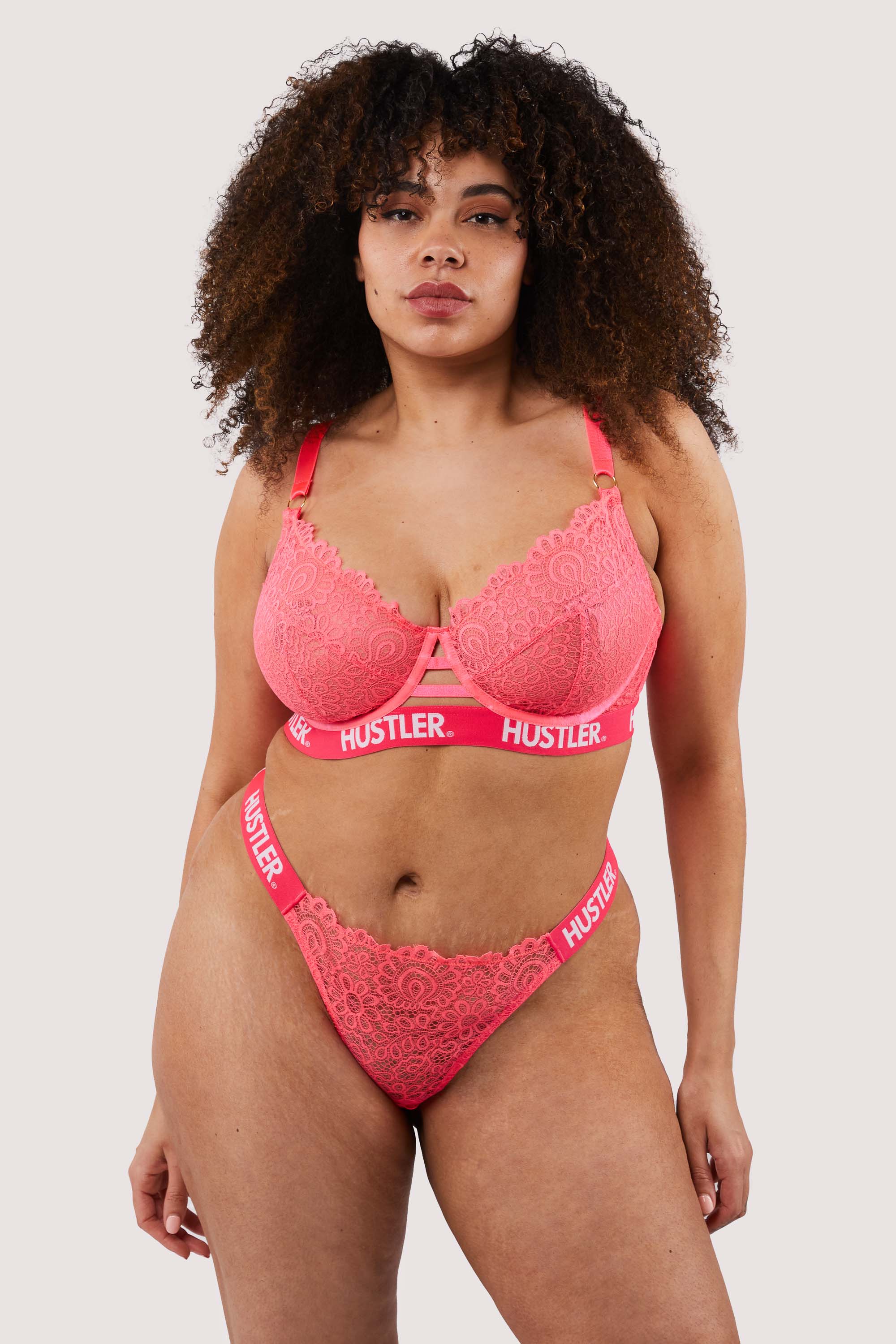 Branded Hot Pink Lace Bra - Image 8