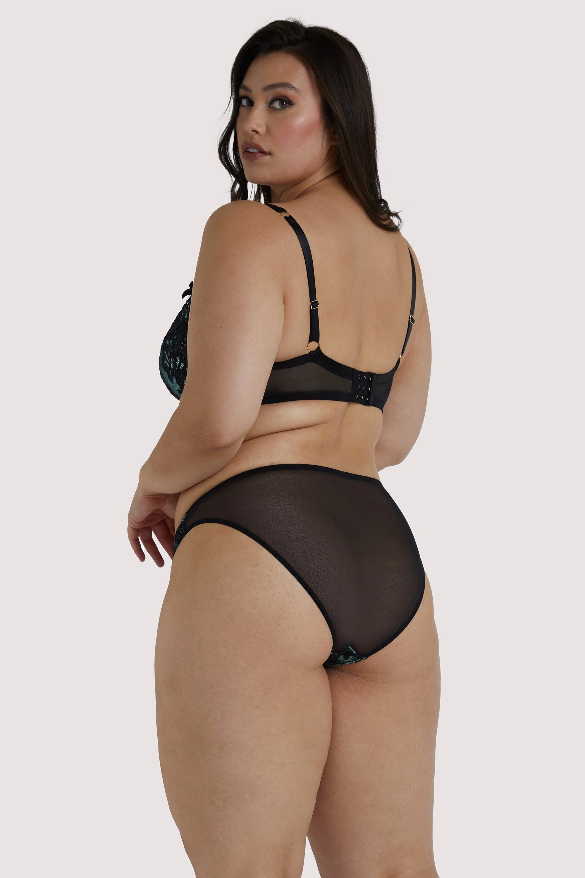 Jaquelina Mint Contrast Plung bra - Image 12