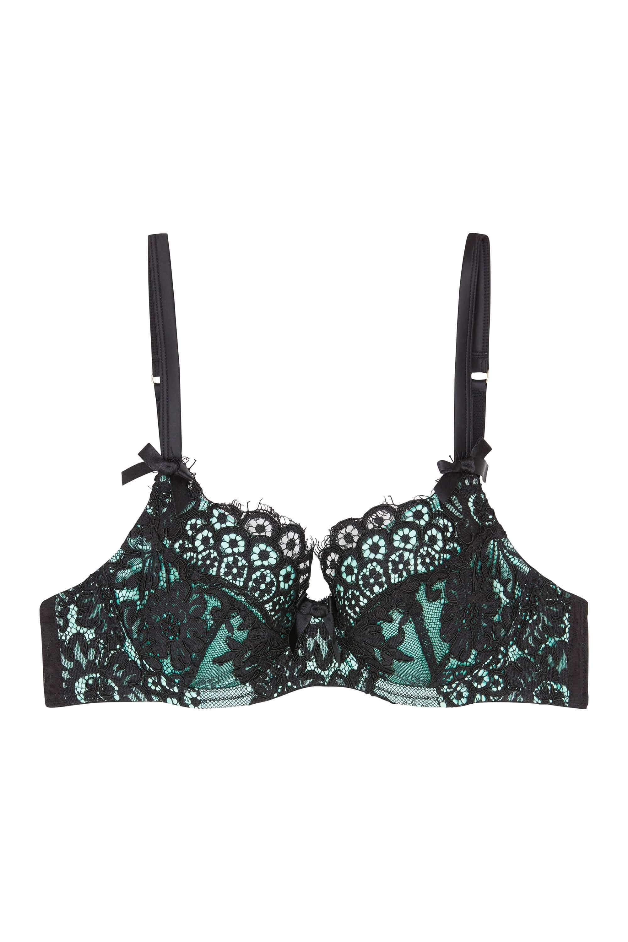 Jaquelina Mint Contrast Plung bra - Image 13