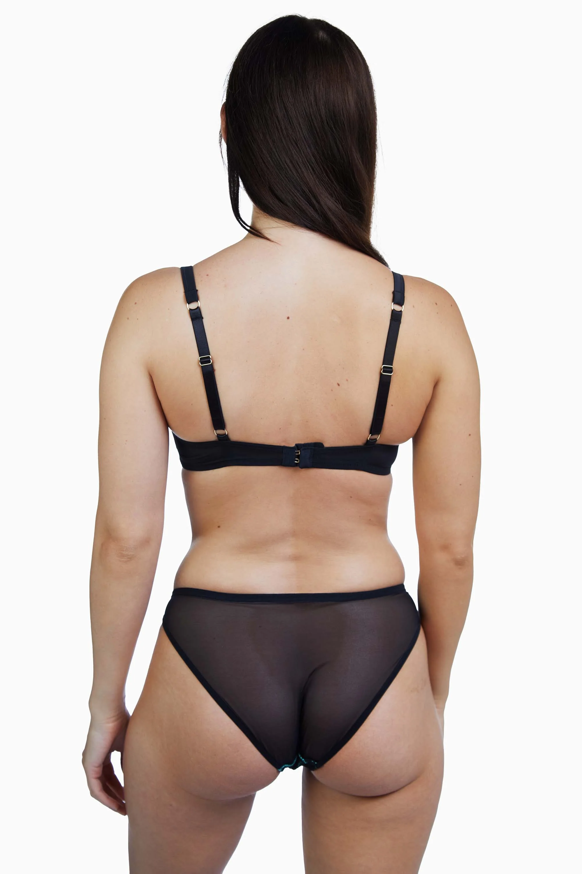 Jaquelina Mint Contrast Plung bra - Image 3