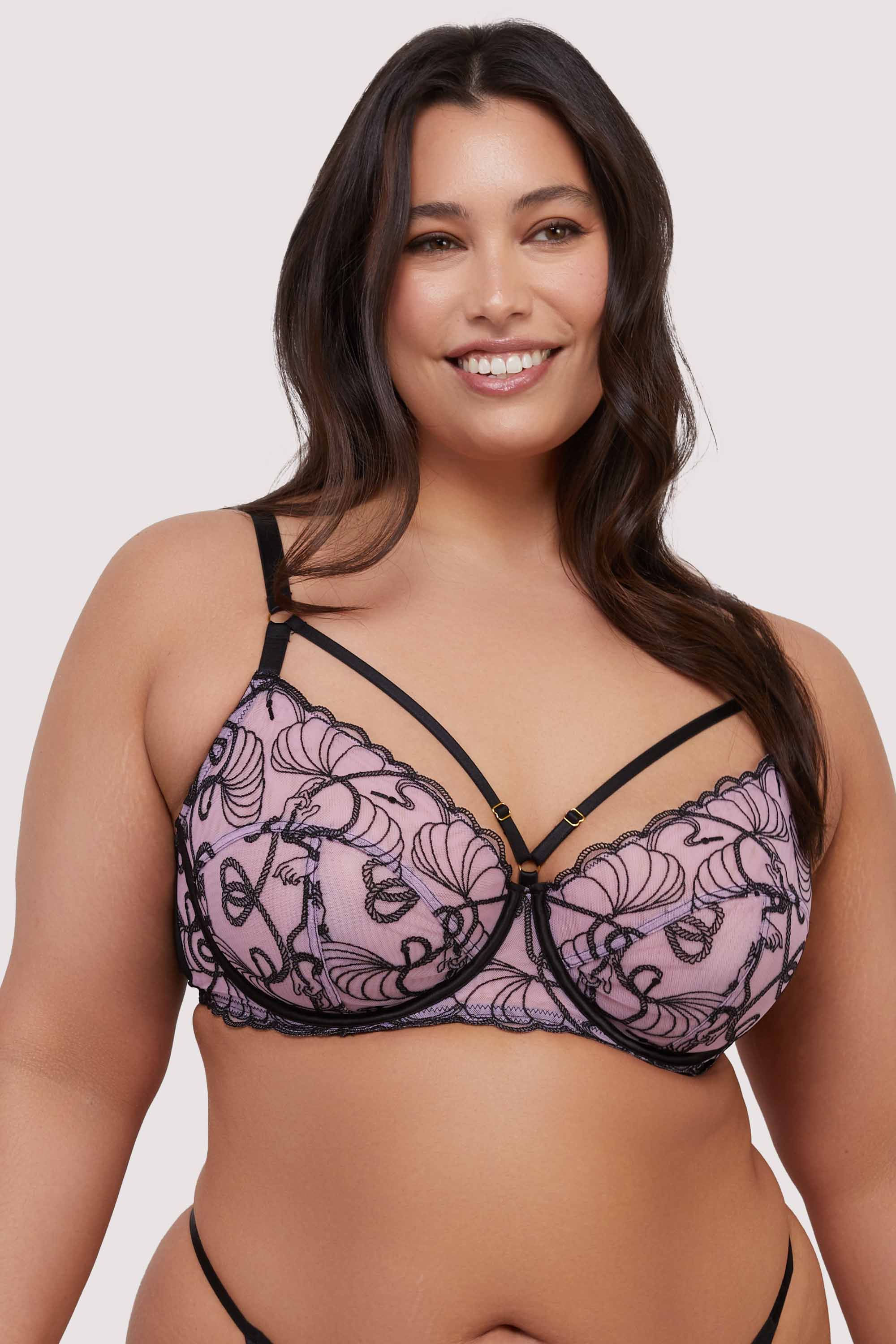 Jessie Pink and Black Whip Embroidery Set - Image 4