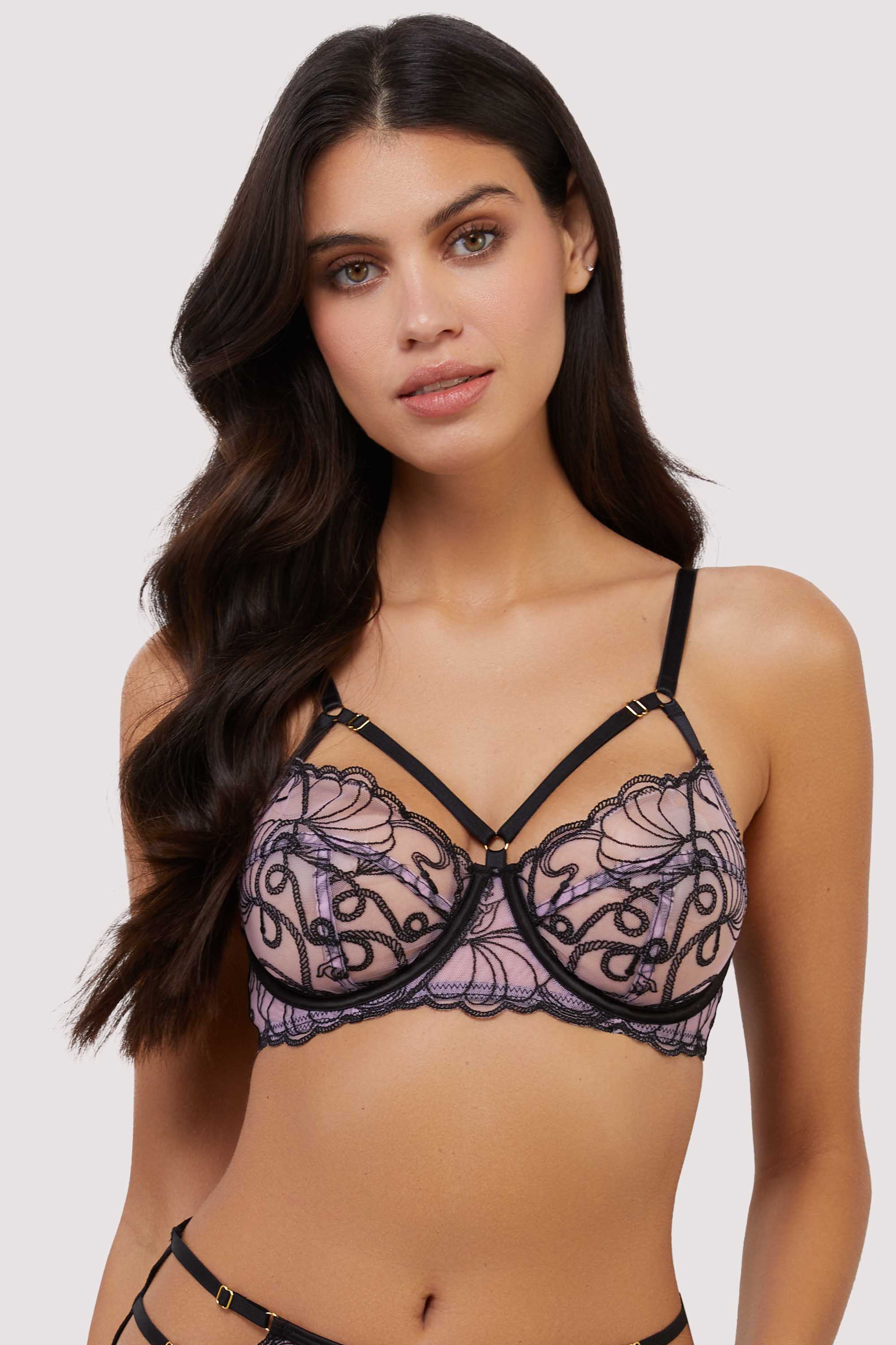 Jessie Pink and Black Whip Embroidery Set - Image 6