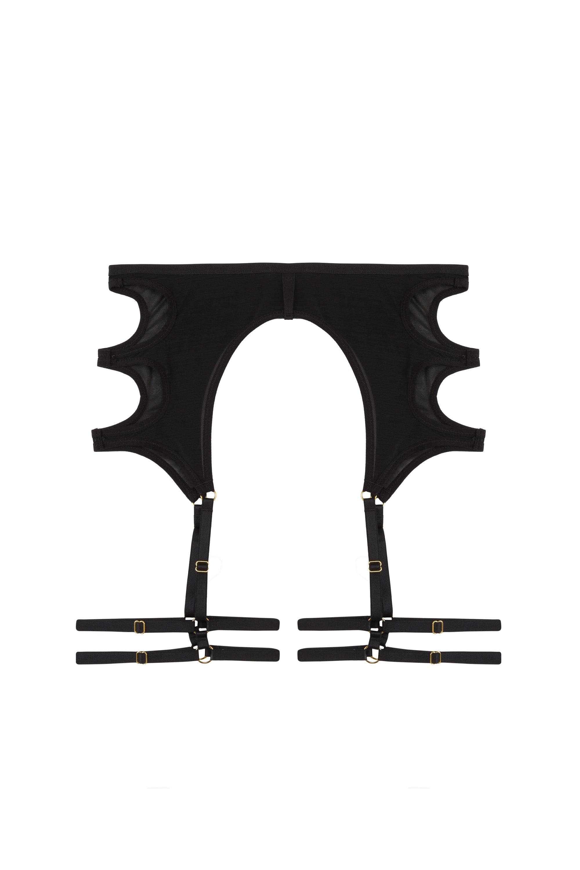 Kali Black Mesh Cut Out Suspender - Image 5