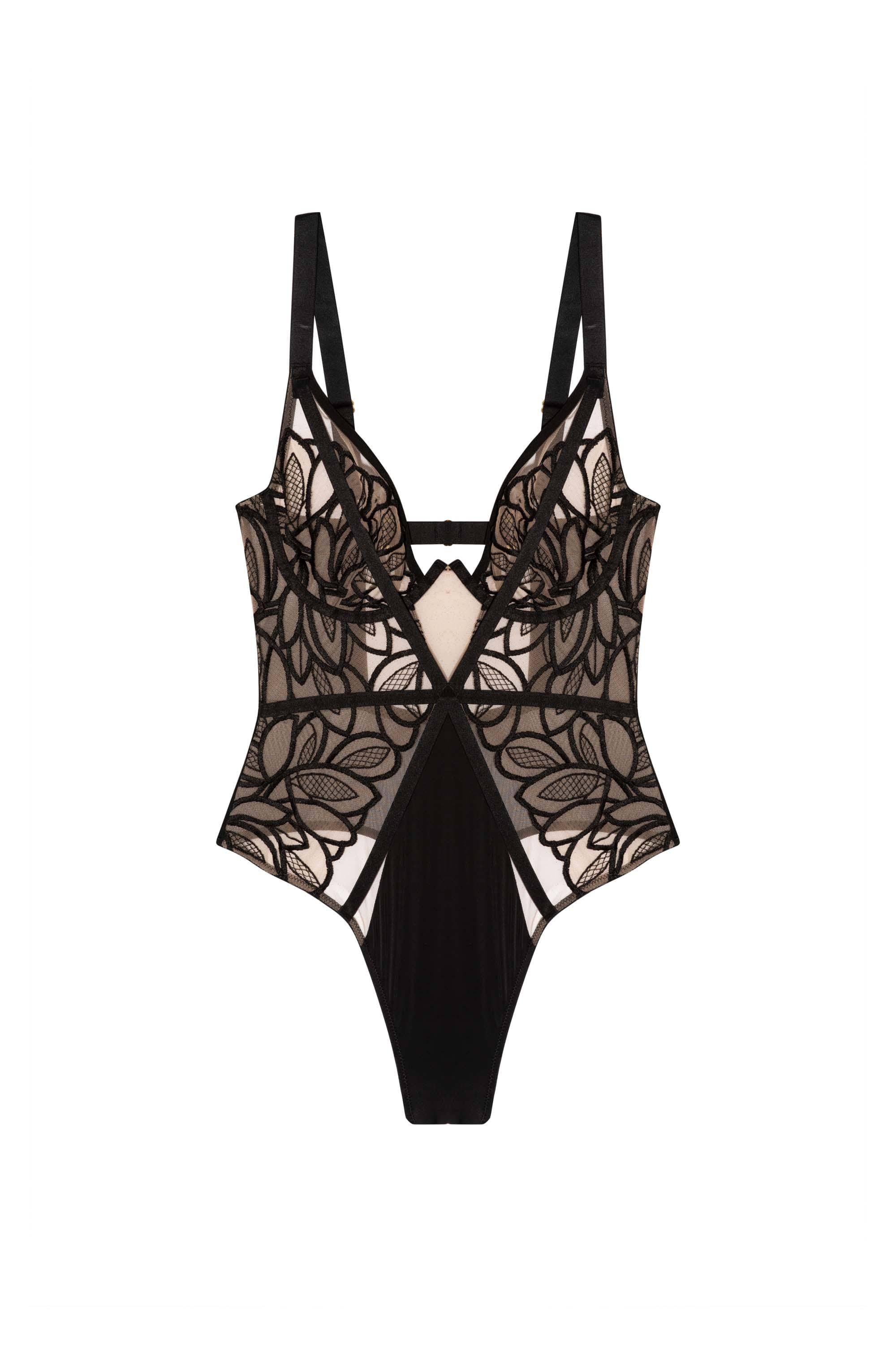 Lilith Black Graphic Embroidery Body - Image 8
