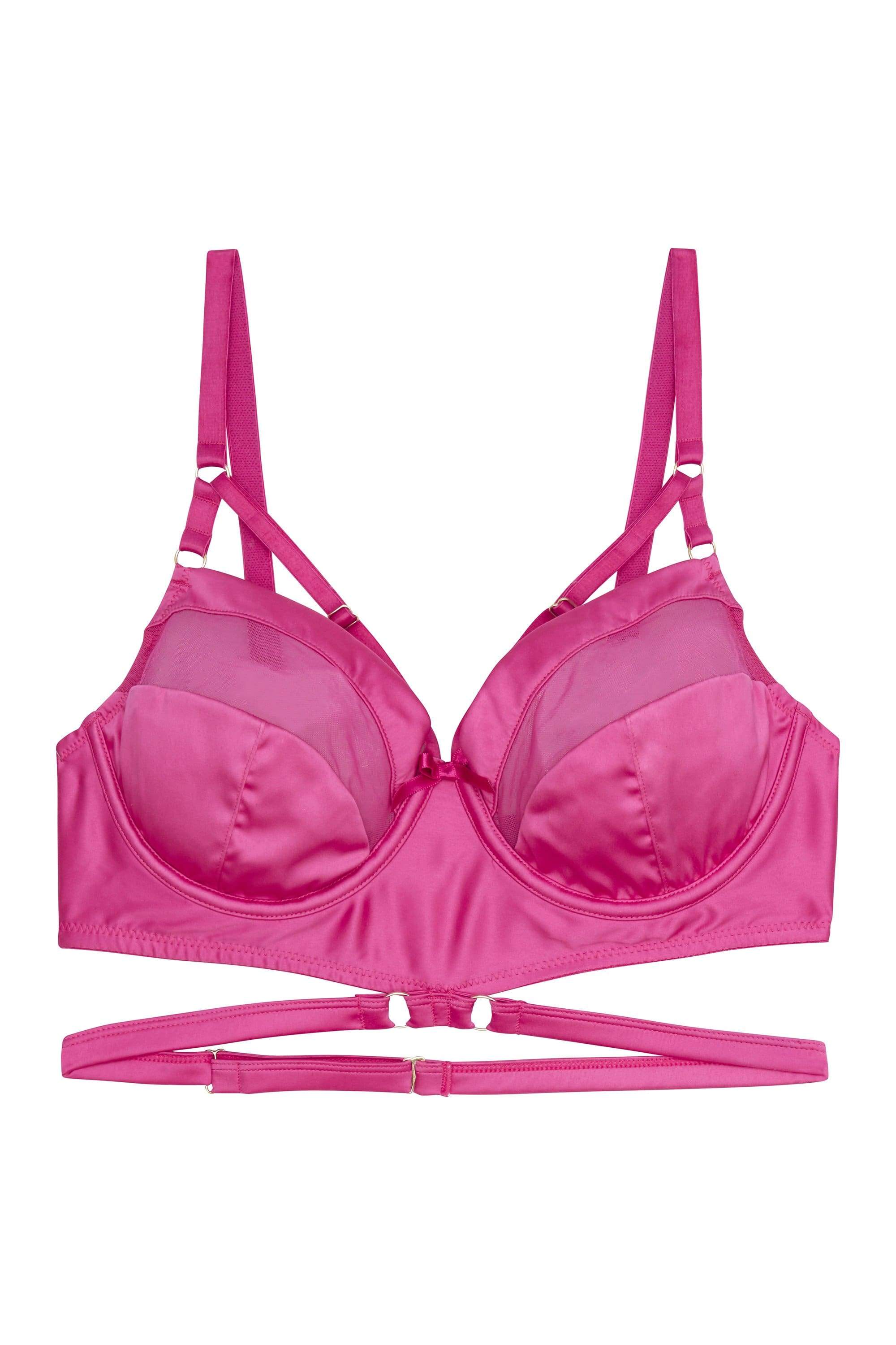 Madeleine Bondage Bra Hot Pink - Image 6