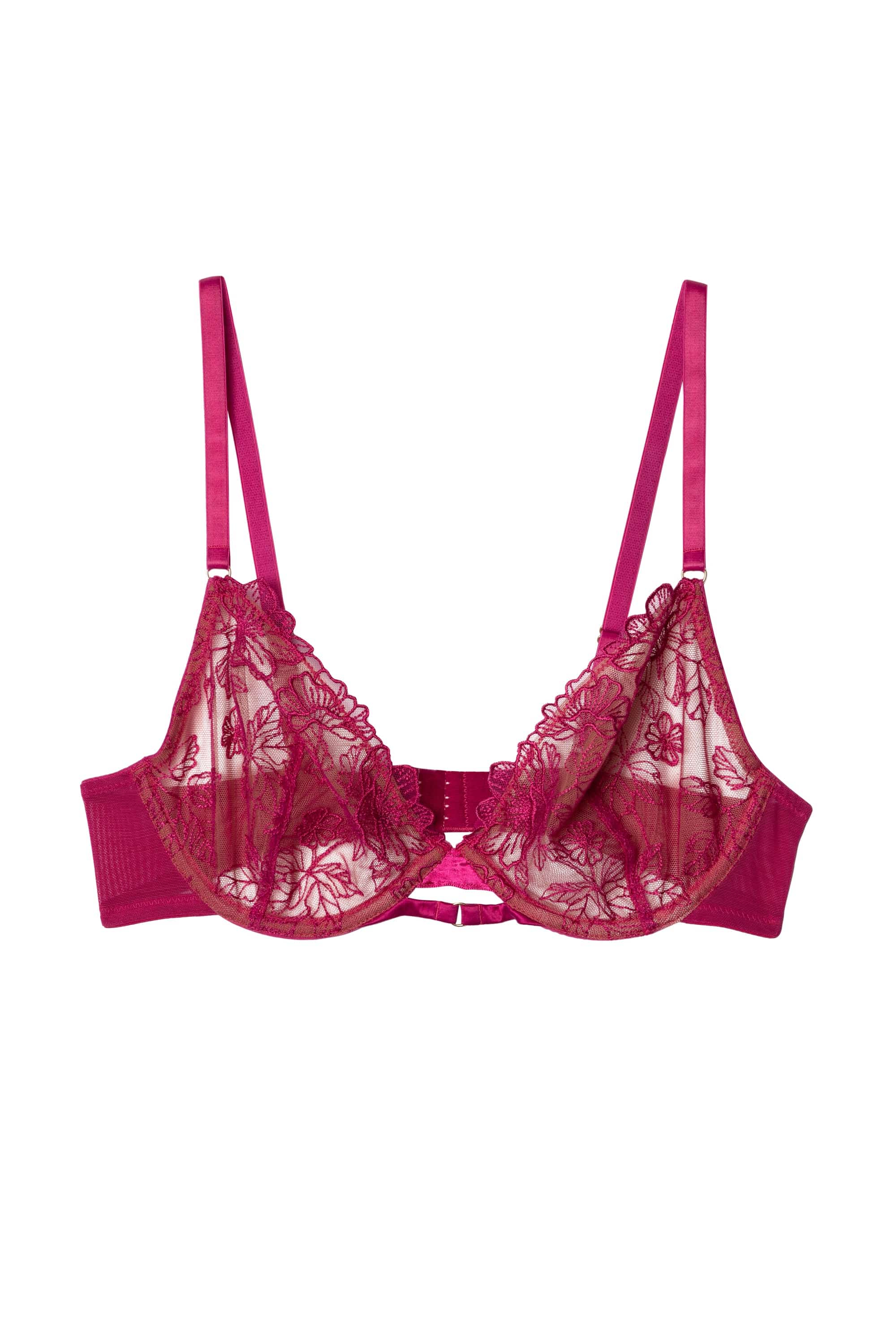 Marlowe Pink Floral Embroidered Plunge - Image 5
