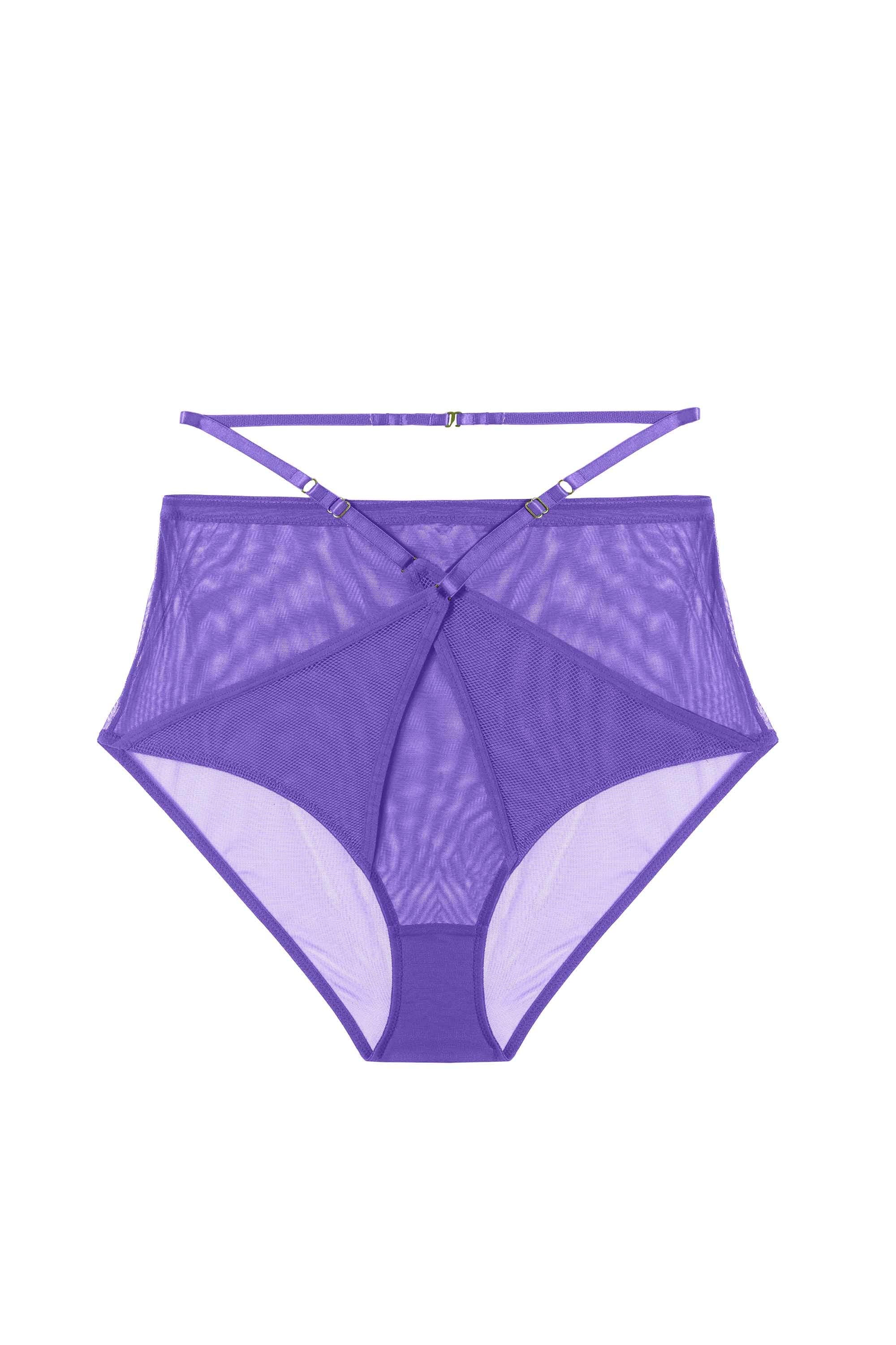 Eddie Purple Crossover High Waist Brief - Image 4
