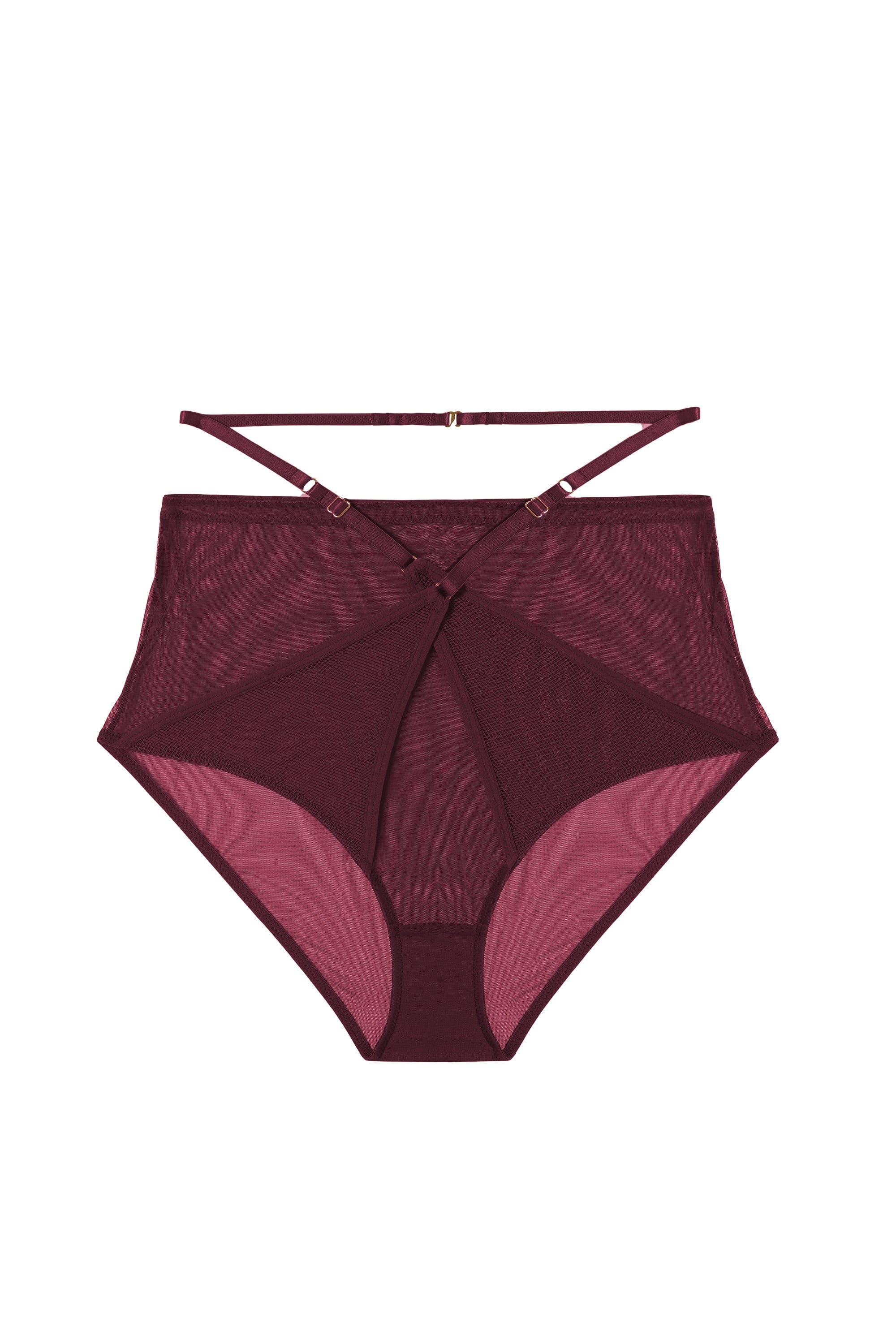 Eddie Wine Crossover High Waist Brief - Image 10