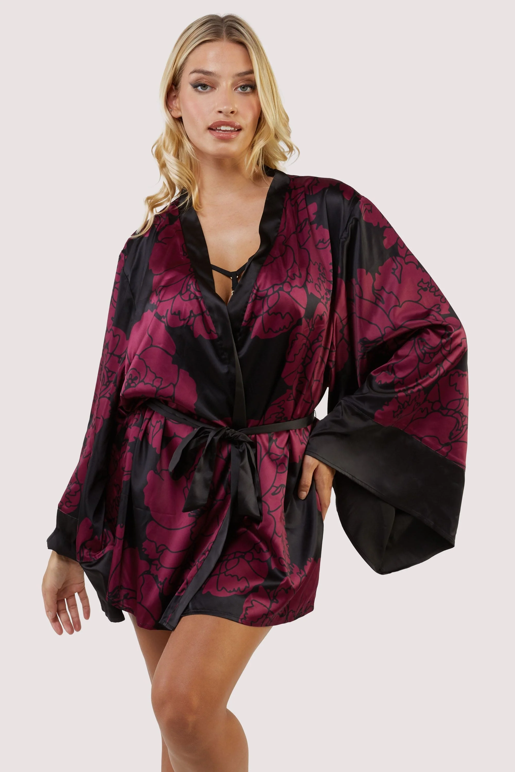Florence Oversized Floral Print Kimono - Image 4