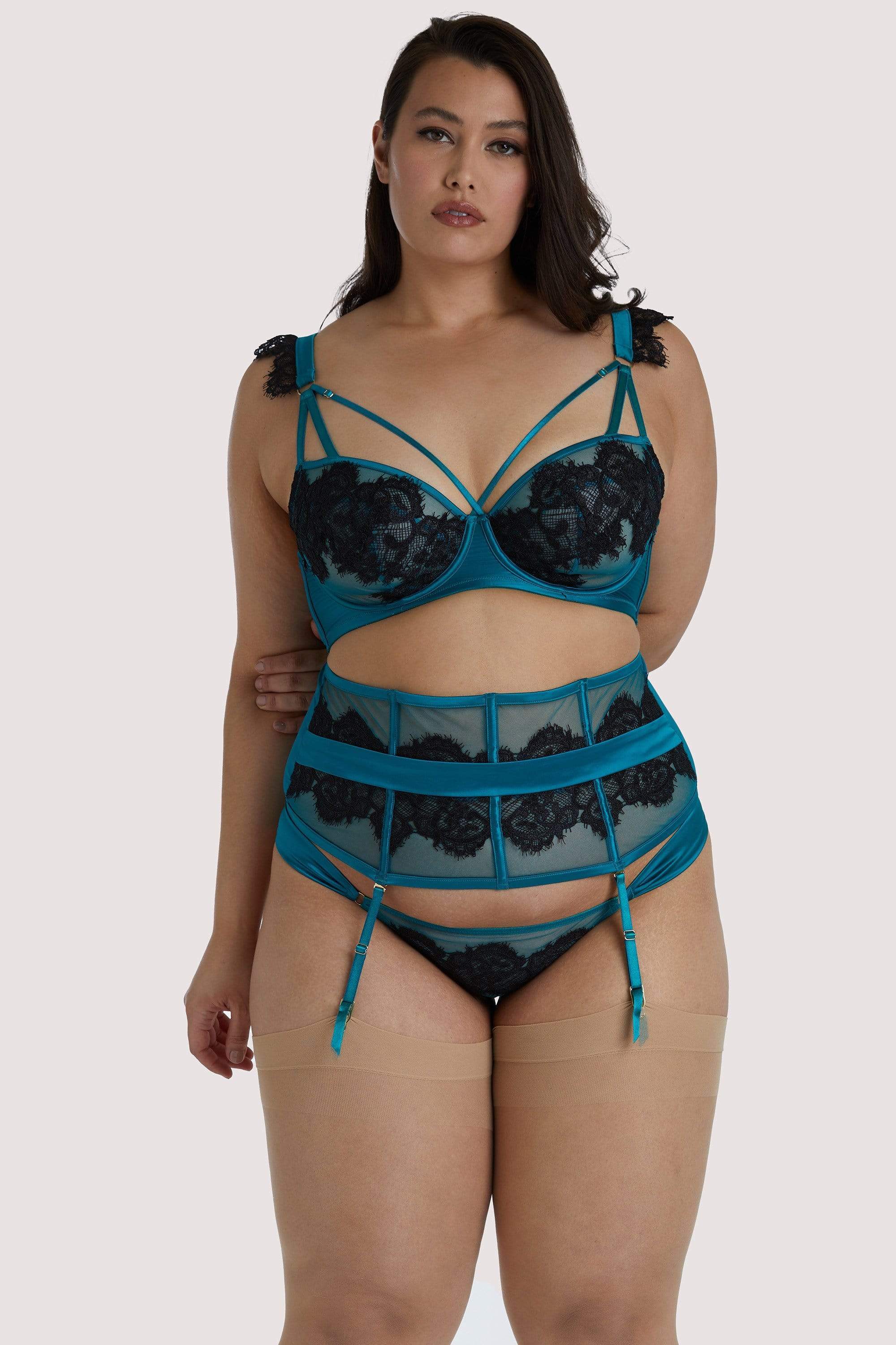 Anneliese Teal Balcony Bra - Image 10