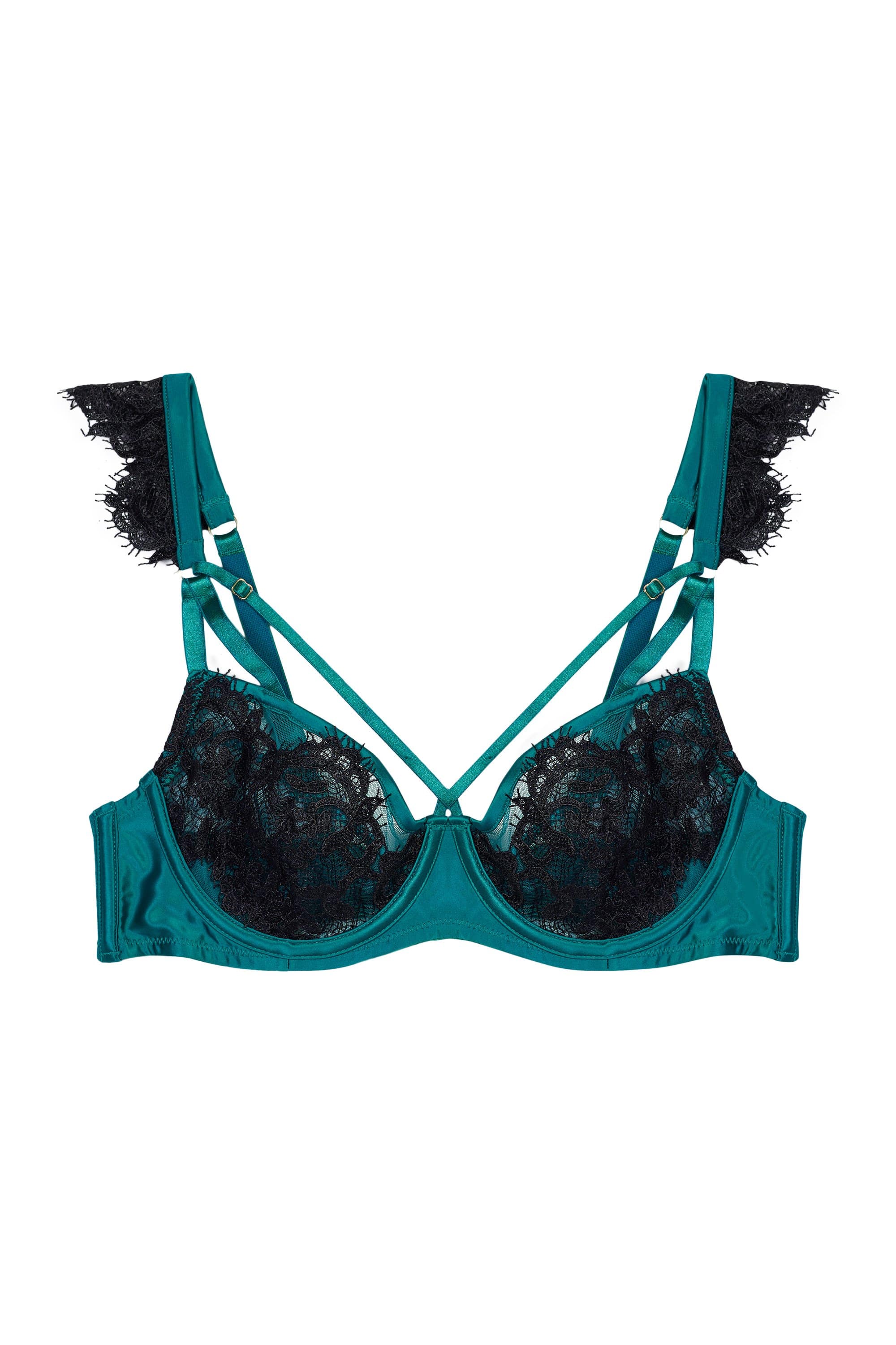 Anneliese Teal Balcony Bra - Image 9