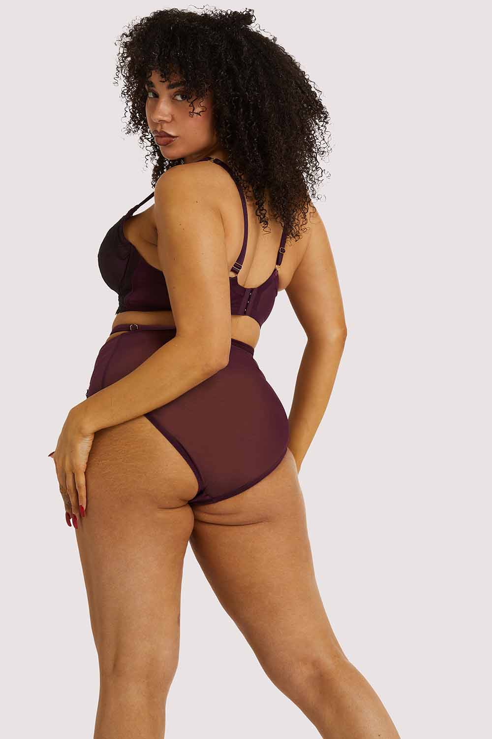 Muriel Purple Plunge Bra - Image 11