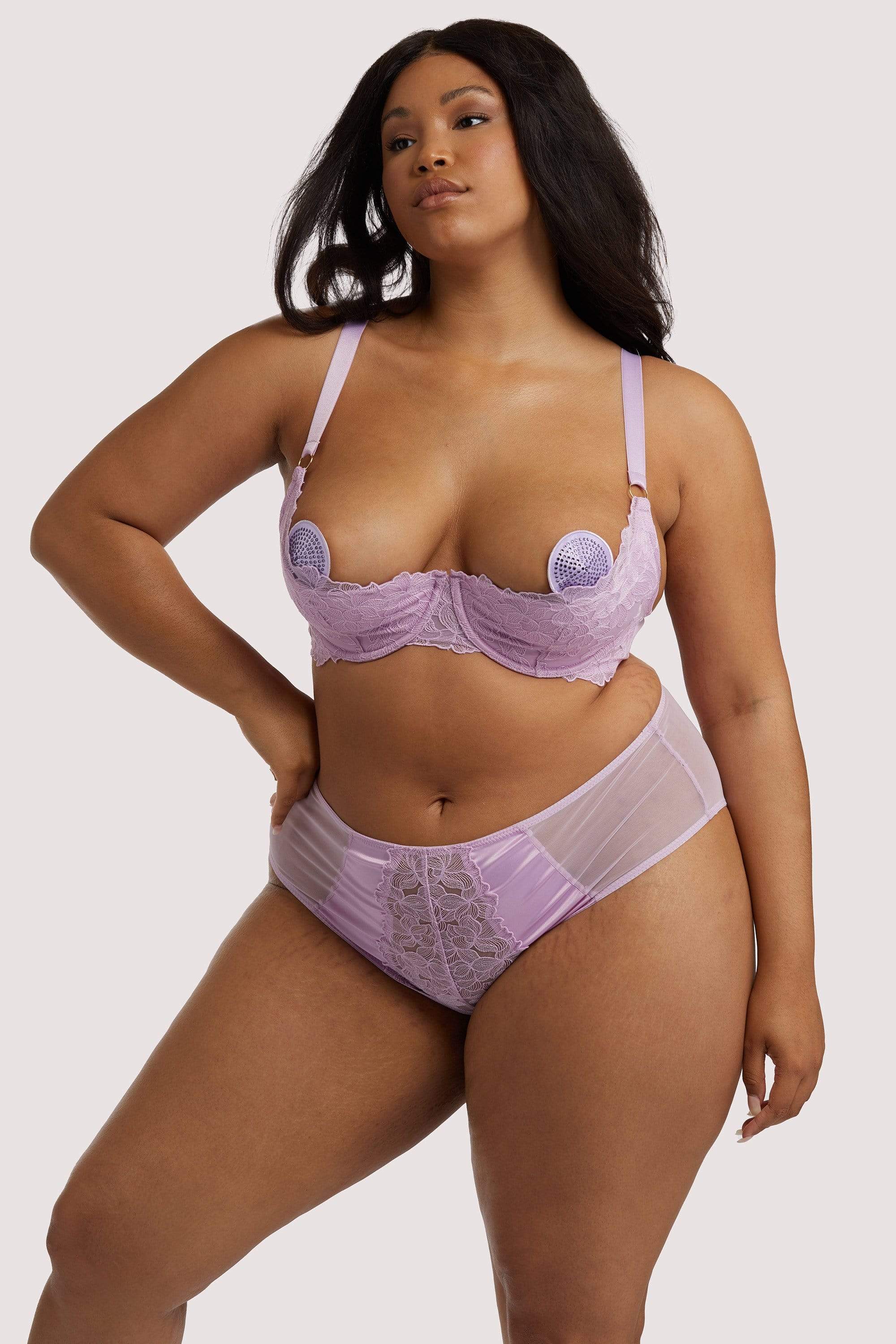 Lila Lilac Quarter Cup Bra - Image 11