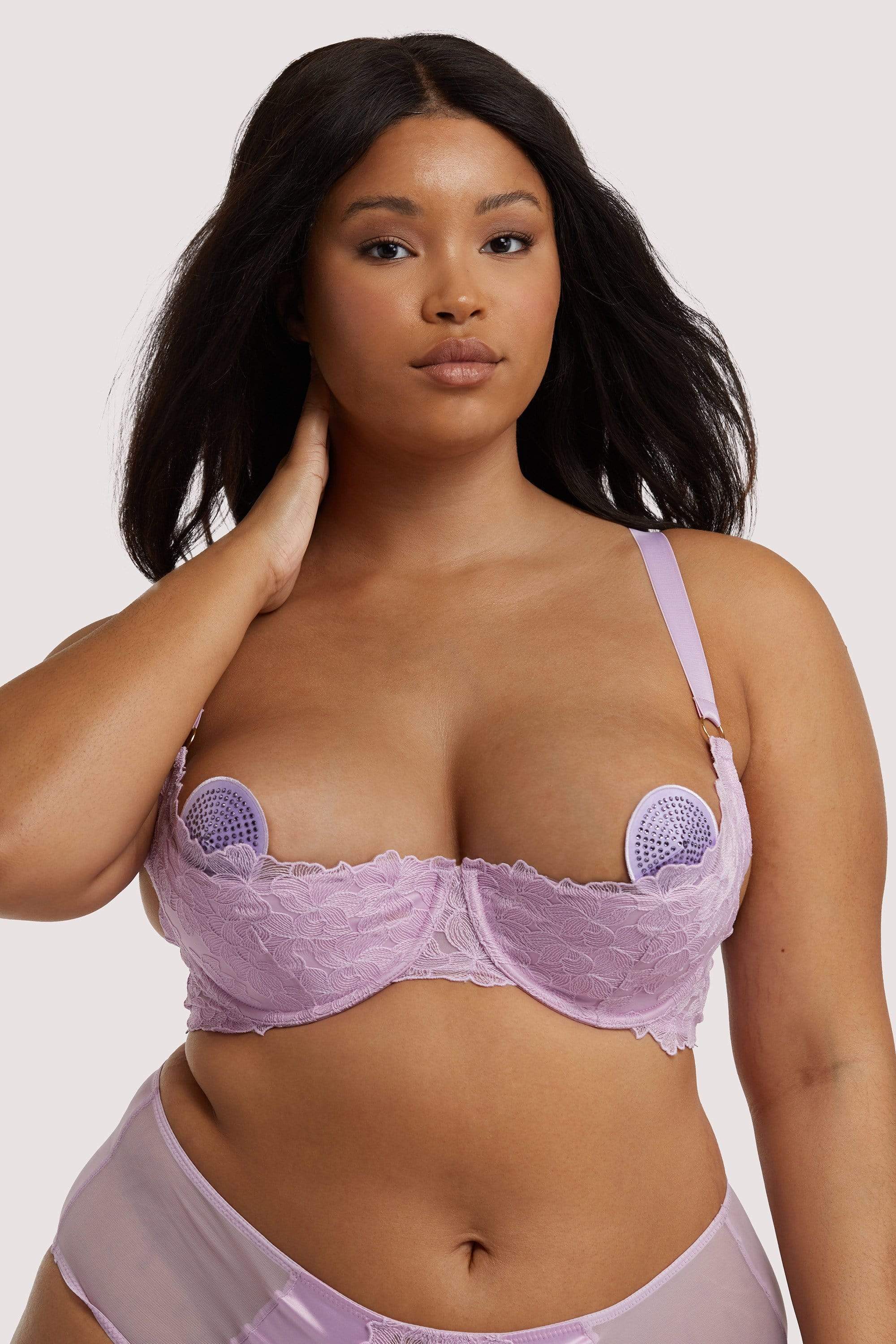 Lila Lilac Quarter Cup Bra - Image 6