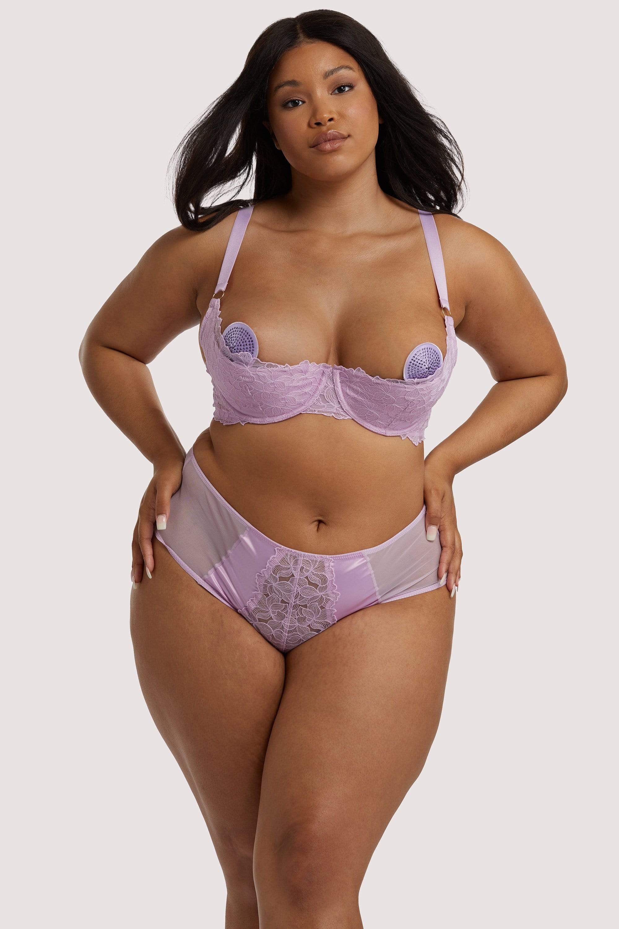 Lila Lilac Quarter Cup Bra - Image 9
