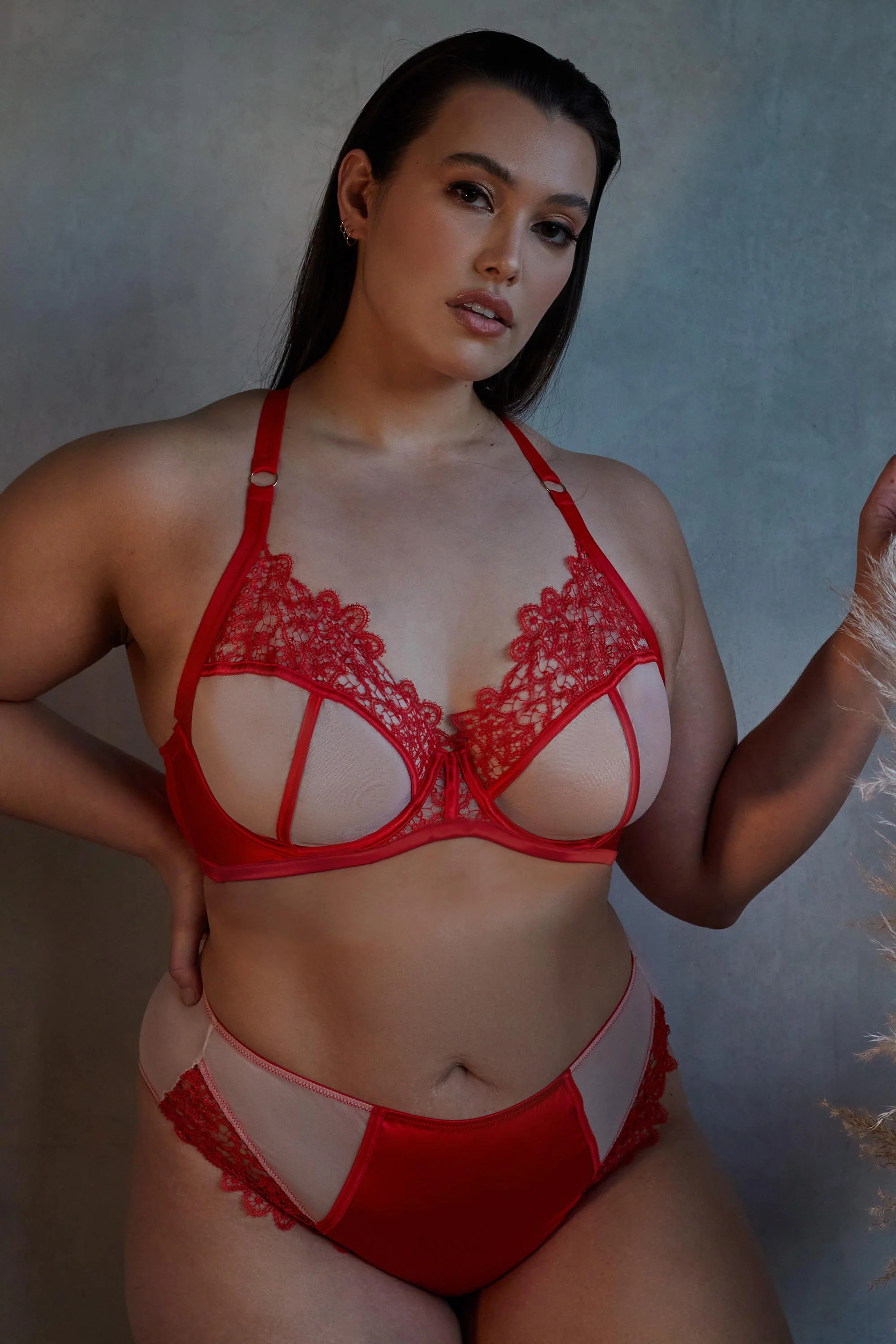 Anaise Red Racer Back Balcony Bra - Image 5