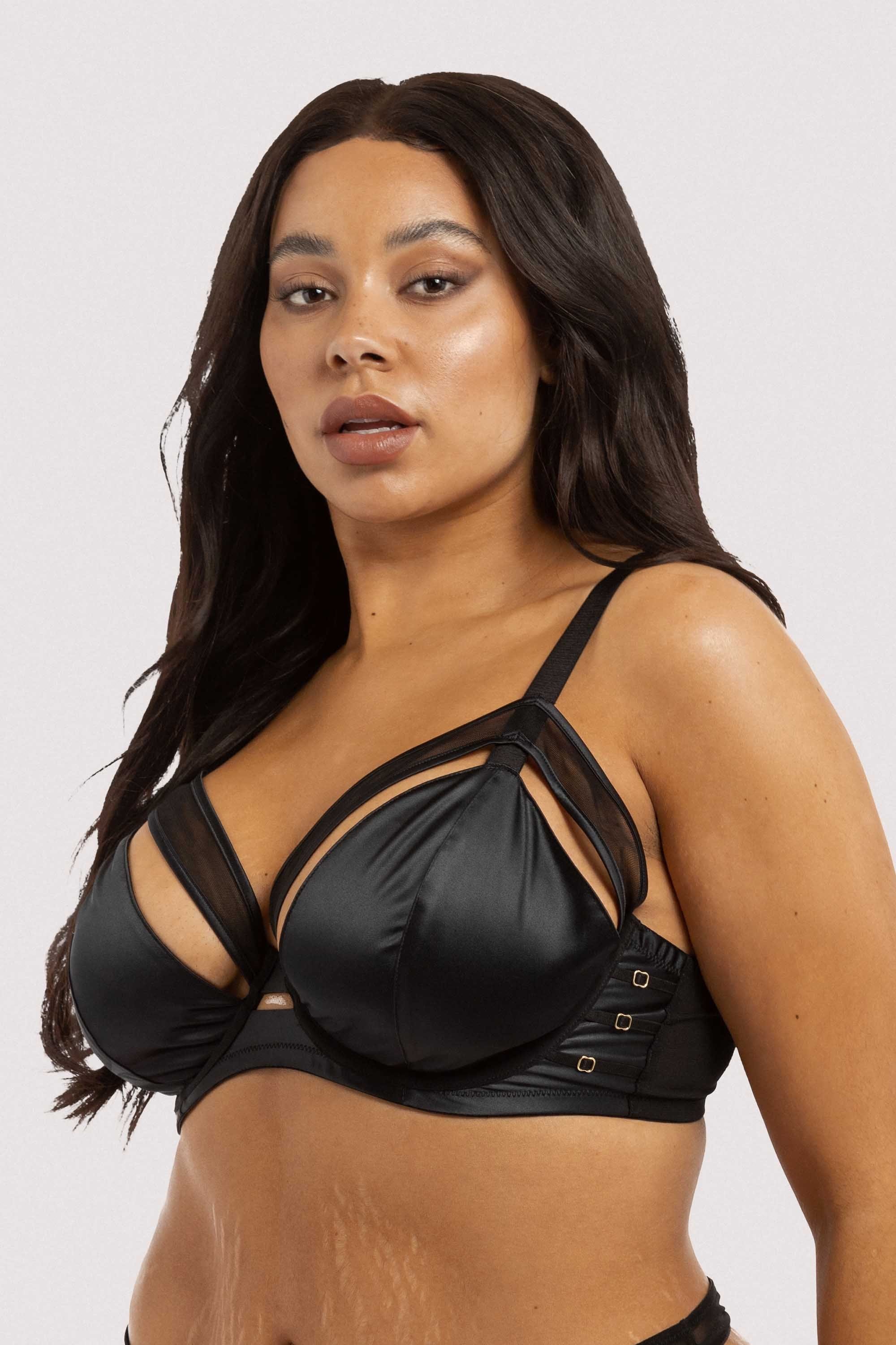 Charlie Black Cut-out Plunge Bra - Image 8