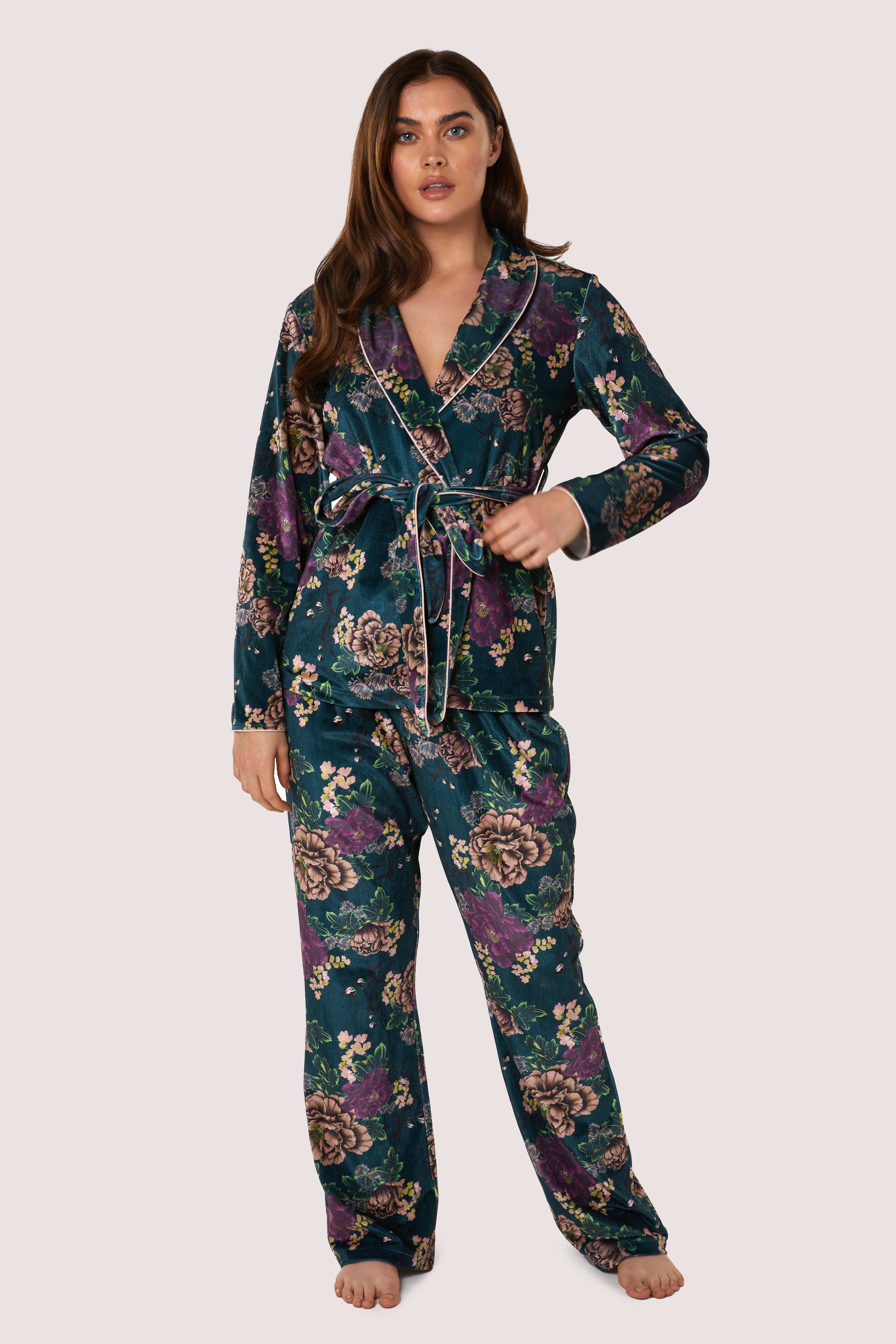 Printed velvet PJ set - Image 2