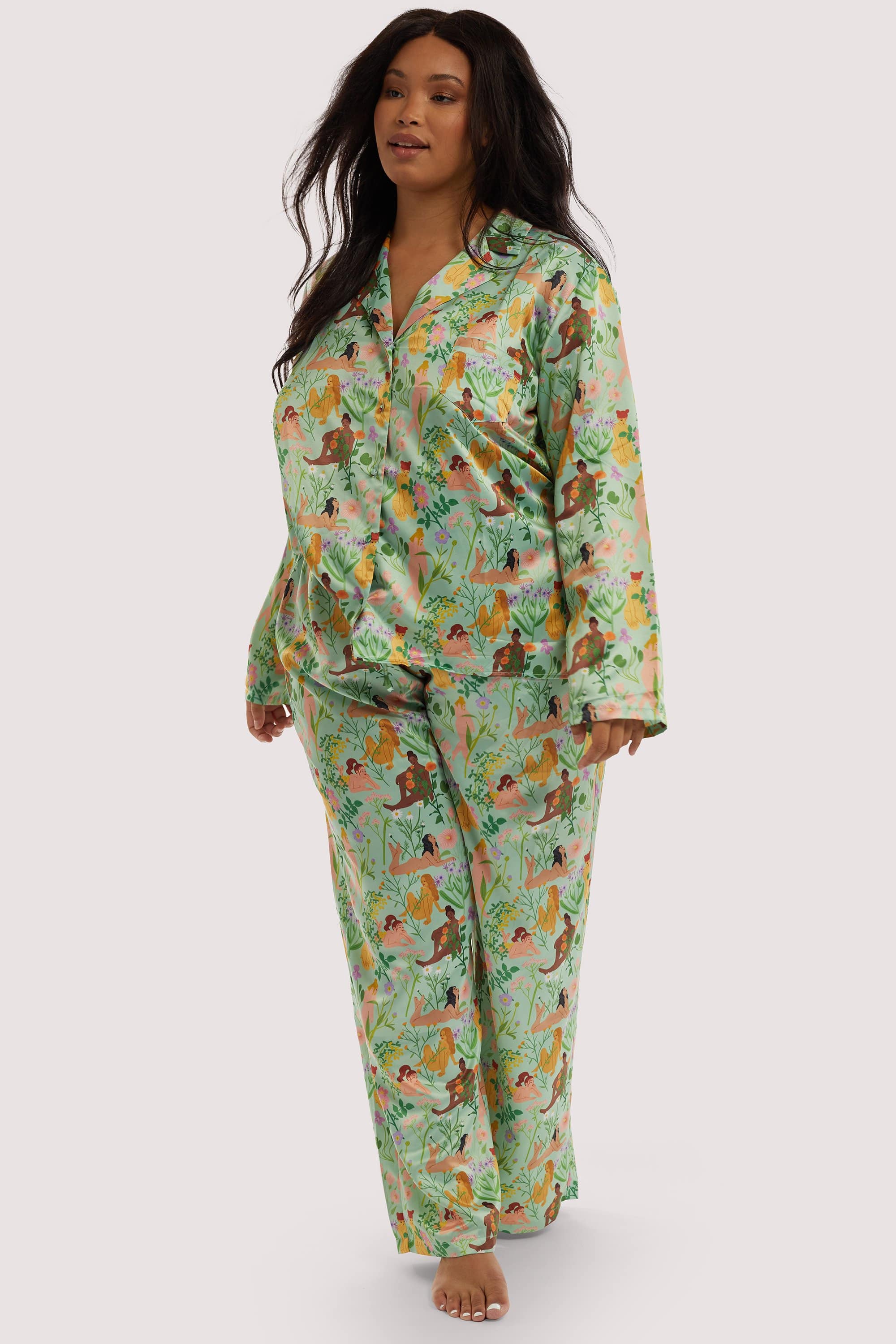 Bodil Jane Recycled Nudes & Flowers Shirt - Image 8
