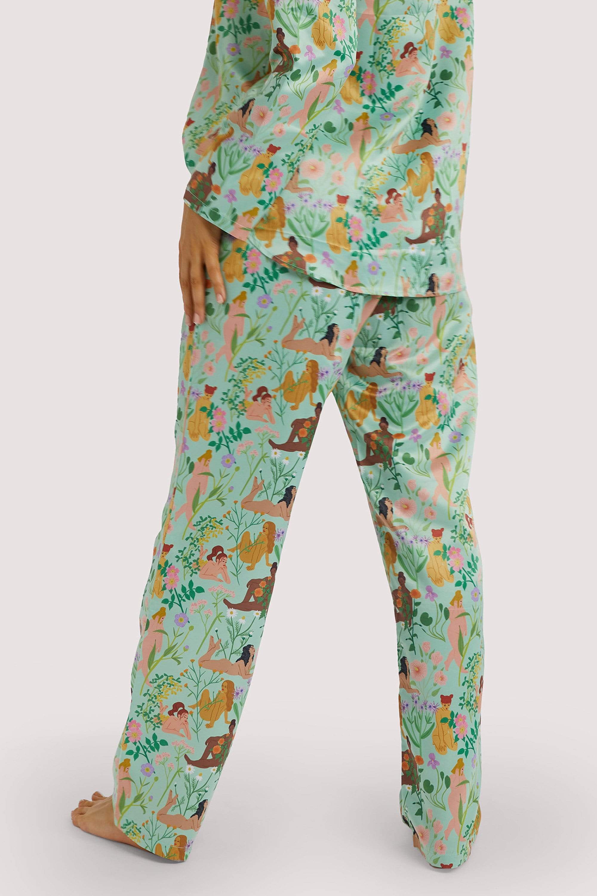 Bodil Jane Recycled Nudes & Flowers Trousers - Image 5