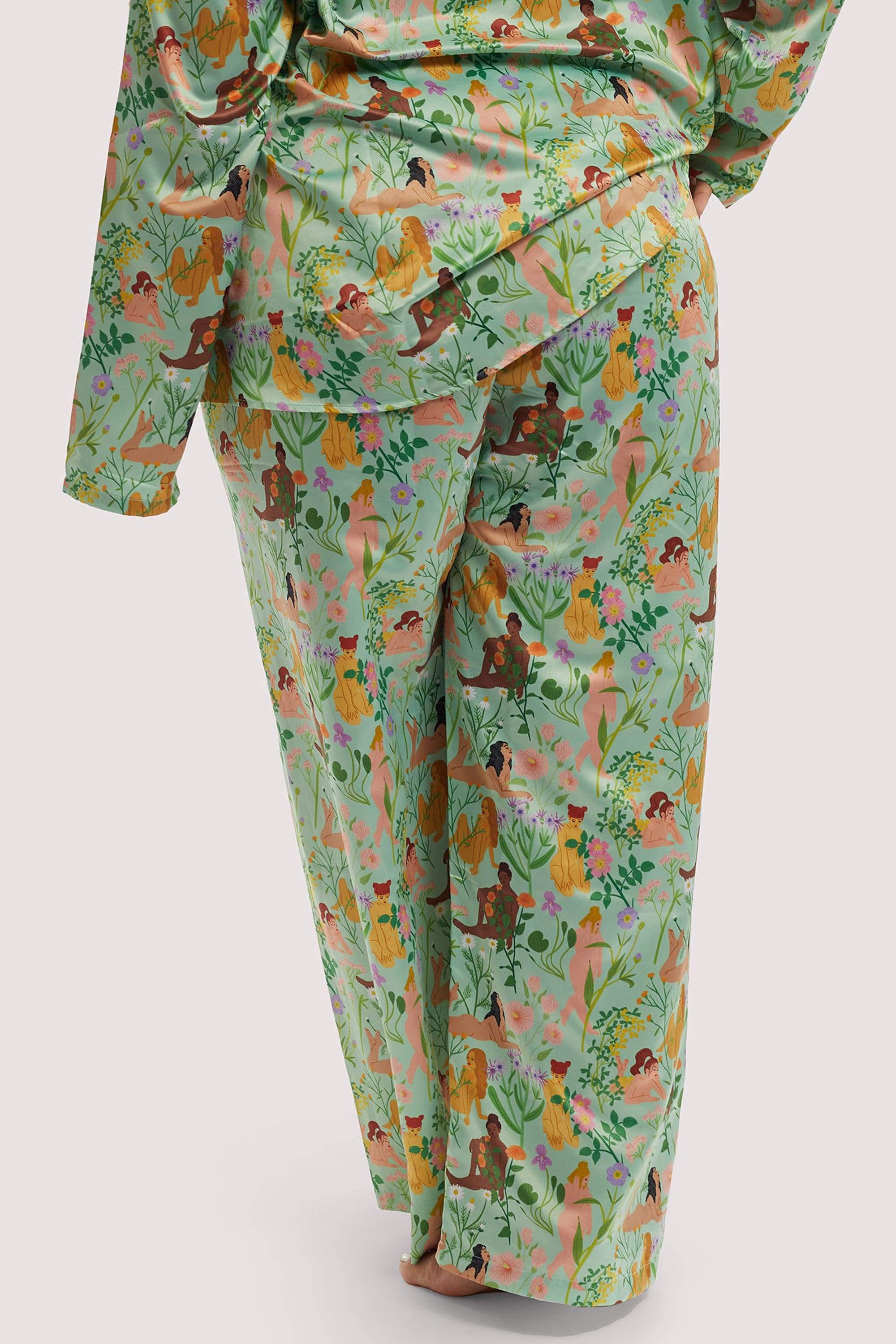 Bodil Jane Recycled Nudes & Flowers Trousers - Image 8