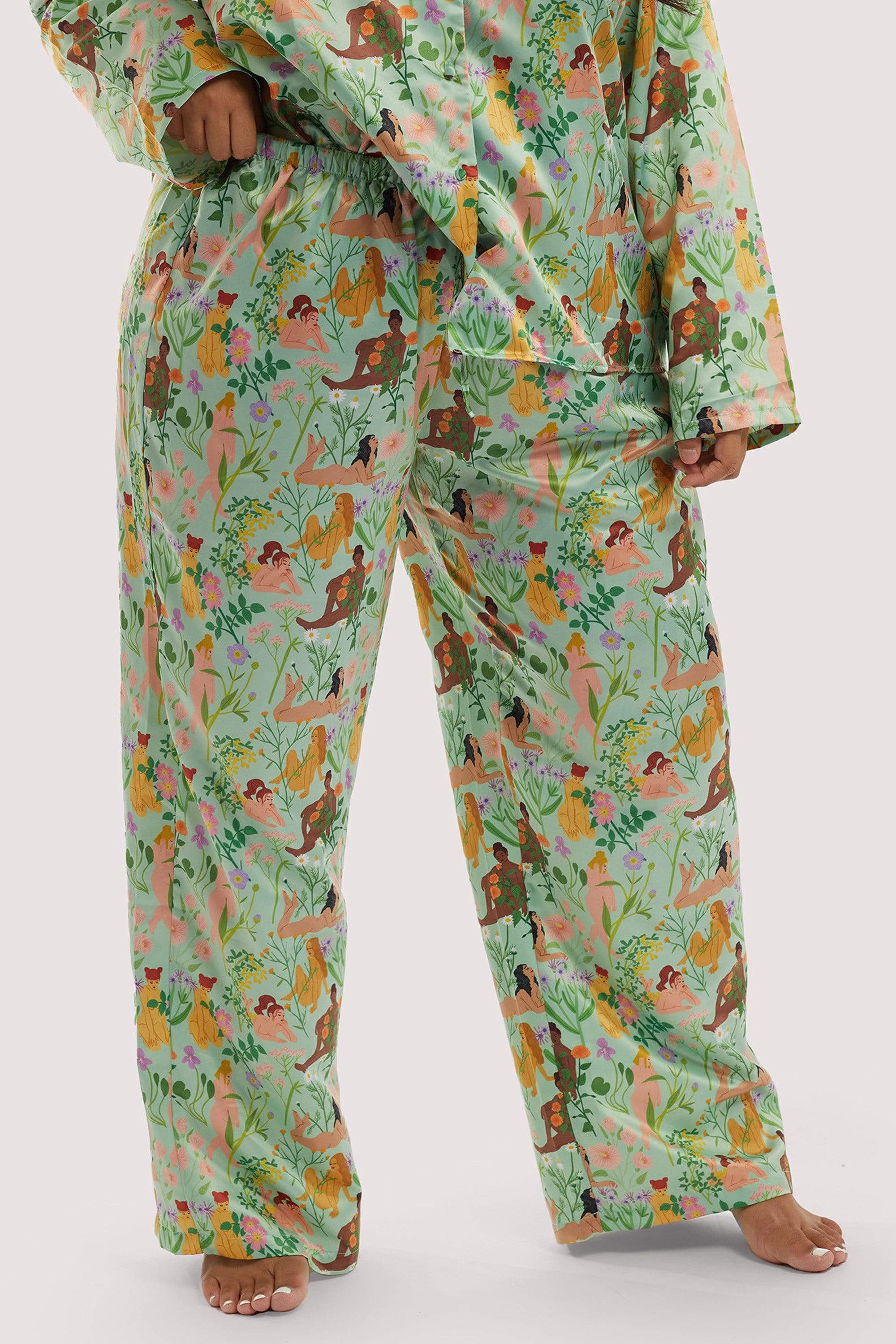 Bodil Jane Recycled Nudes & Flowers Trousers - Image 9