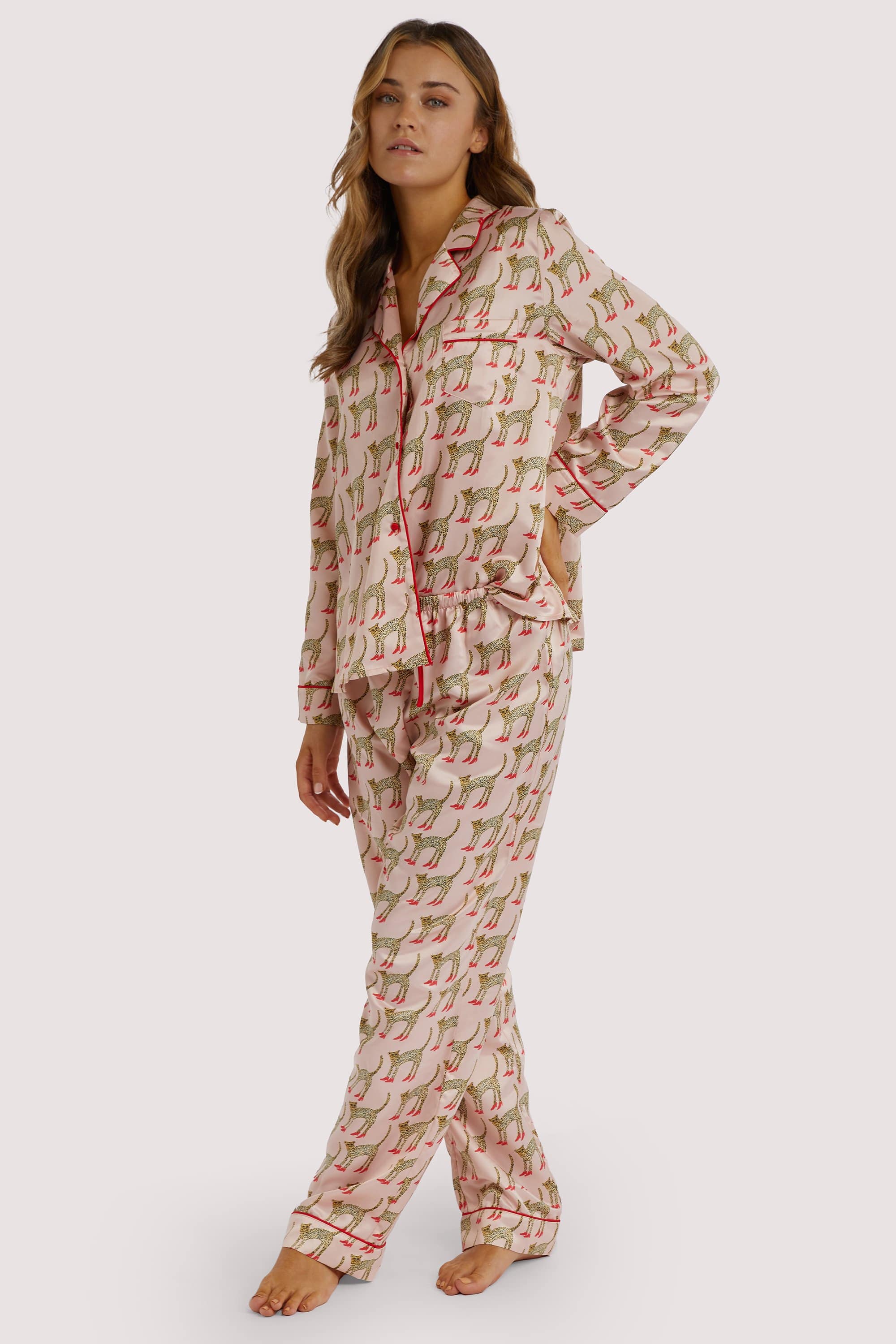 Bouffants Recycled Cheeta Satin Trousers - Image 3