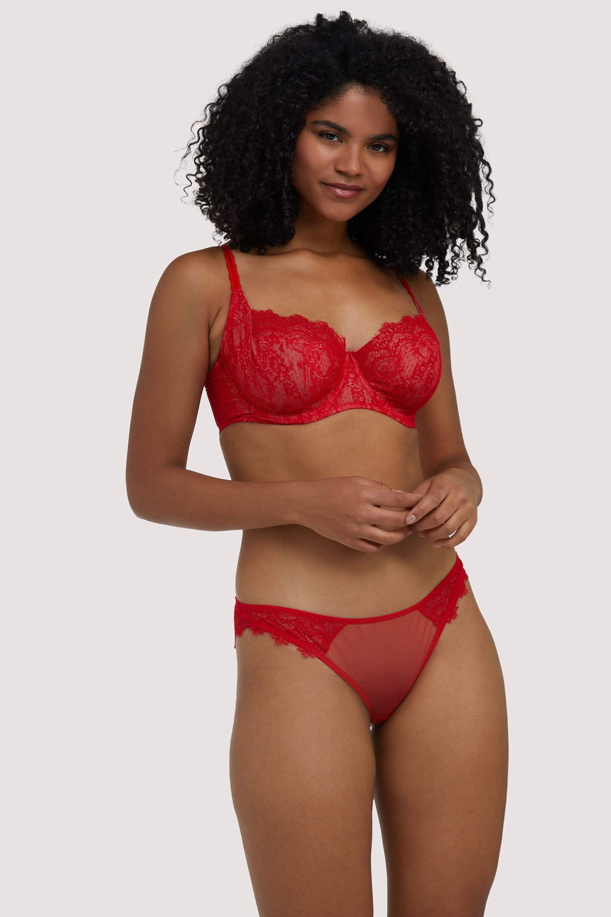 Rosalyn Red Balcony Bra - Image 7