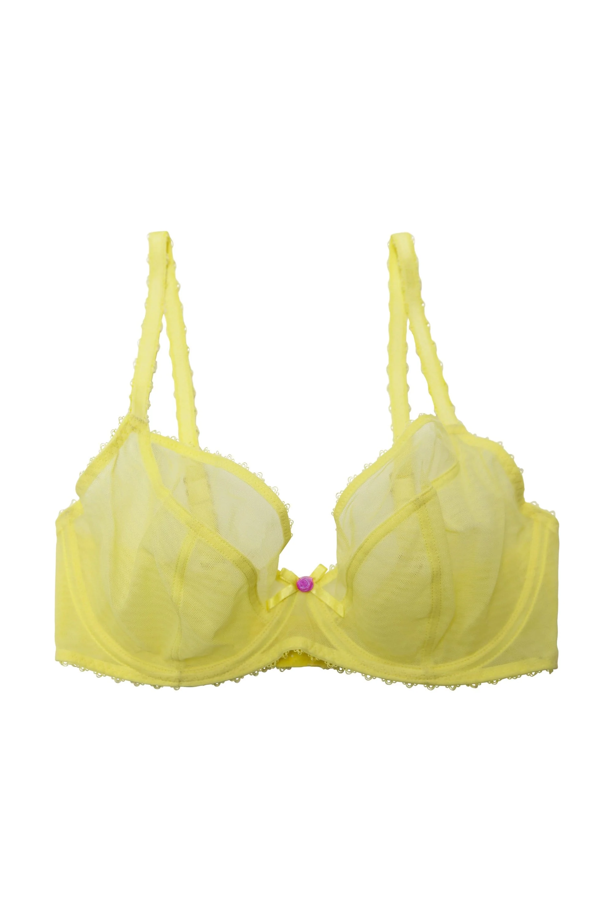 Grace Lemon Yellow Plunge Bra - Image 8