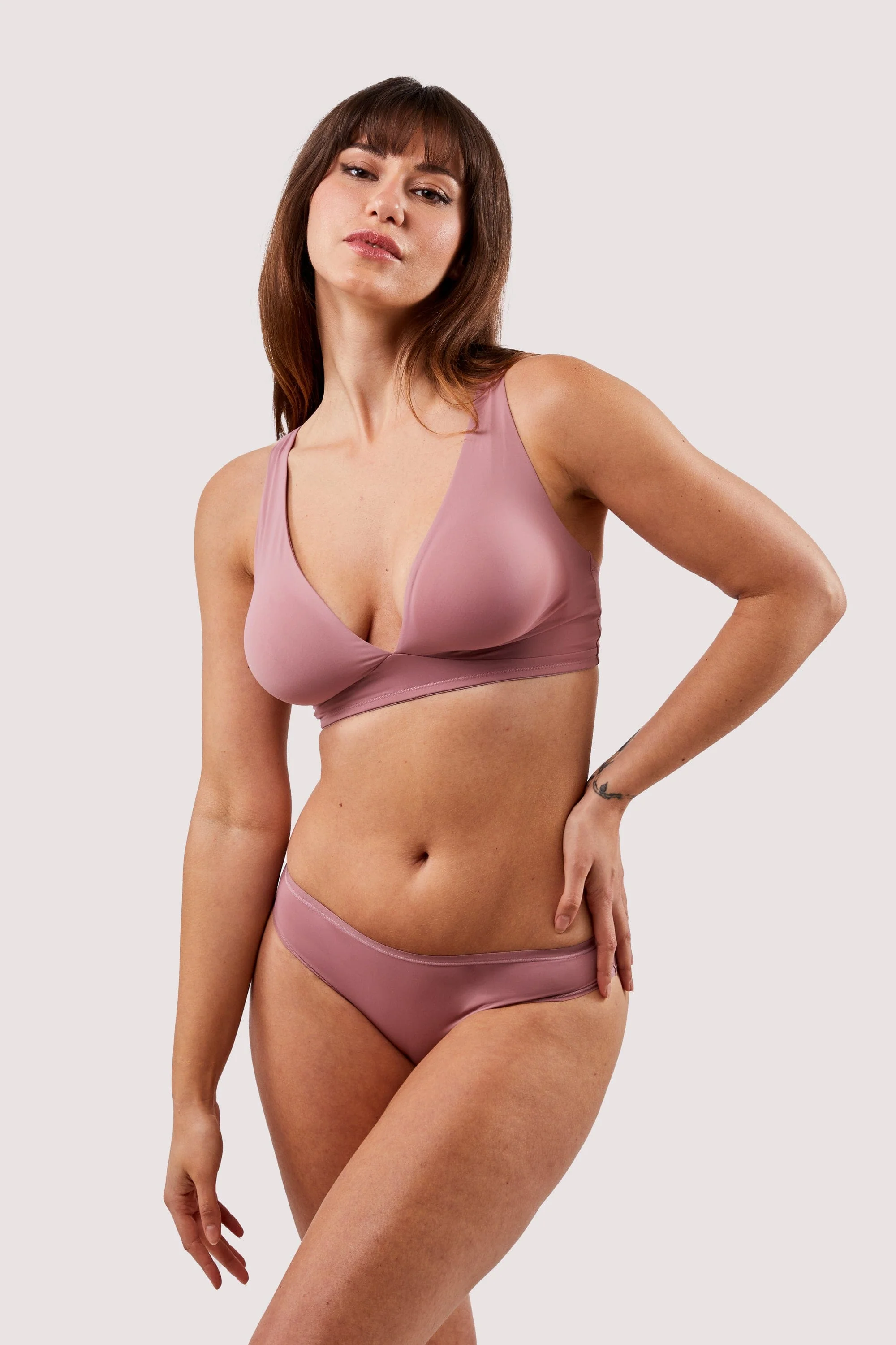 Second Skin Rose Recycled Triangle Bra - Image 3