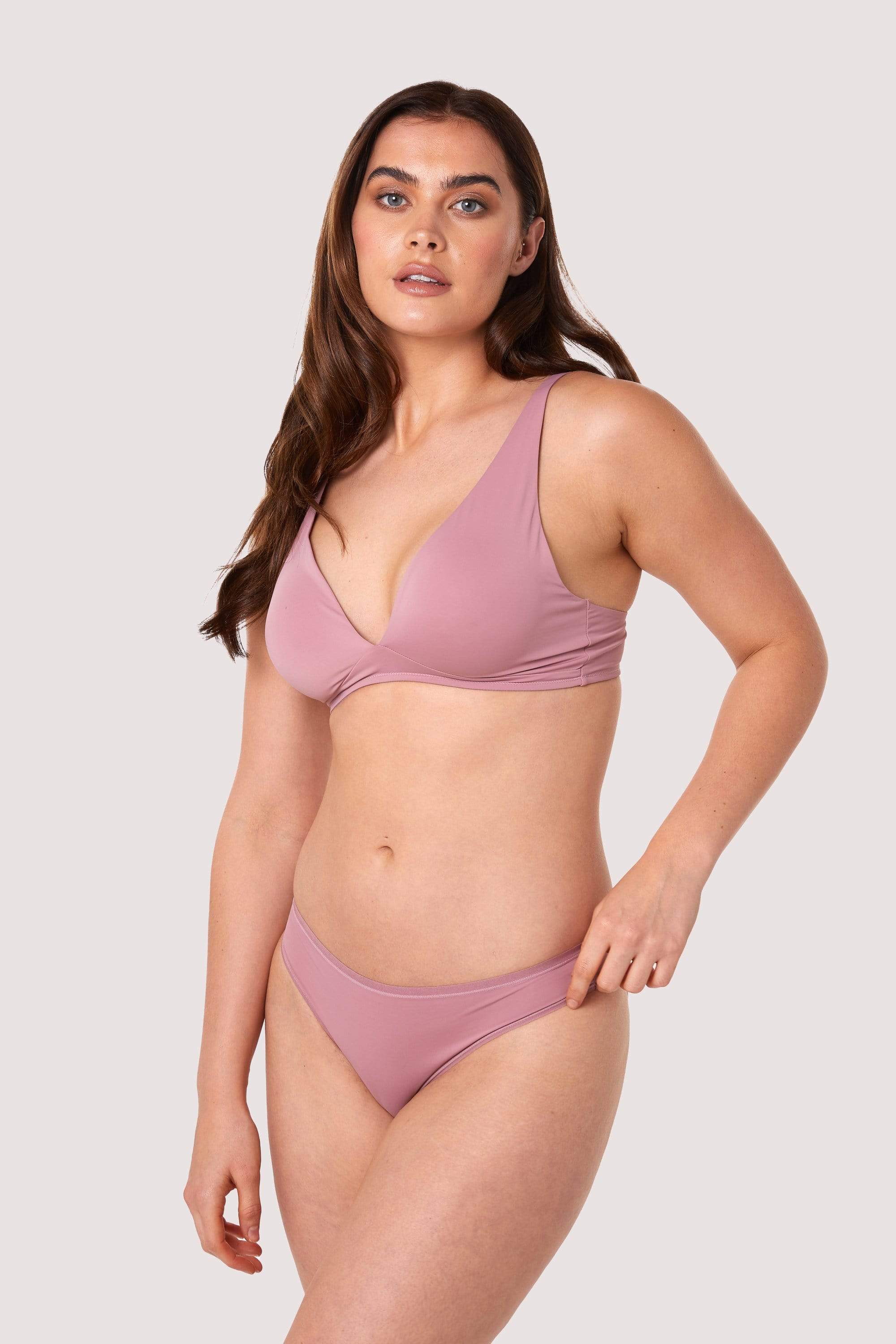 Second Skin Rose Recycled Triangle Bra - Image 6