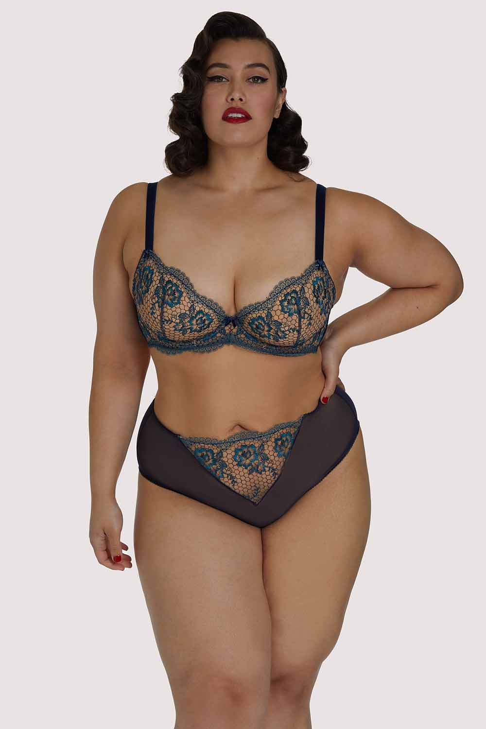 Evelina Blue Curve Bra - Image 3