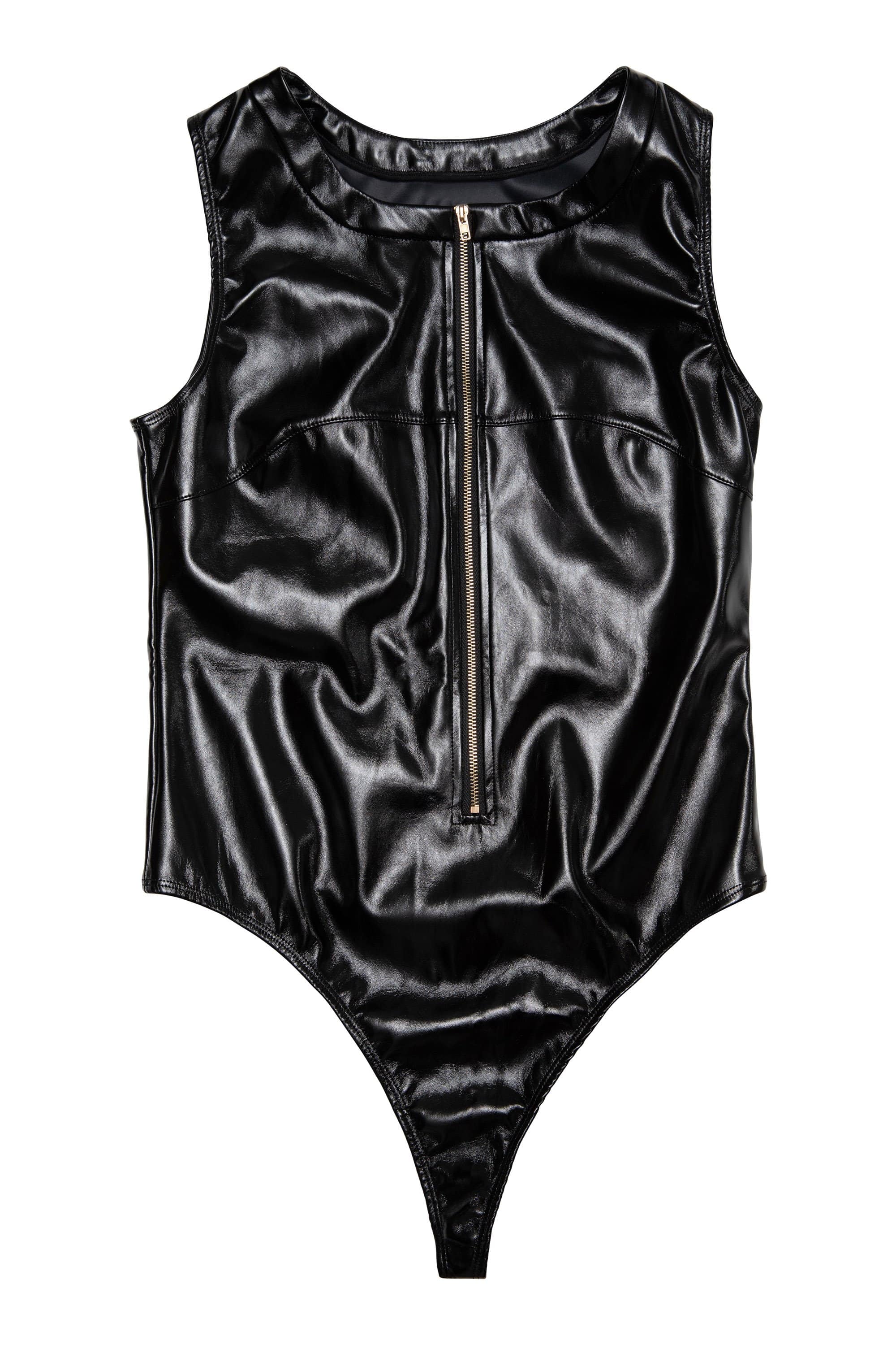 Hustler Maxine Black PVC Zip Front Body - Image 10