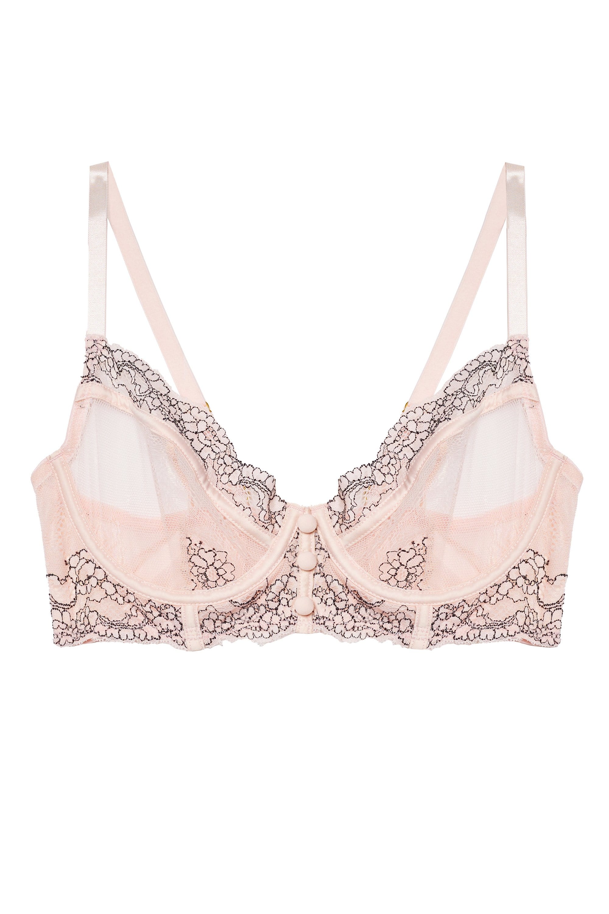Jenny Graphic Lace Blush Bra - Image 8