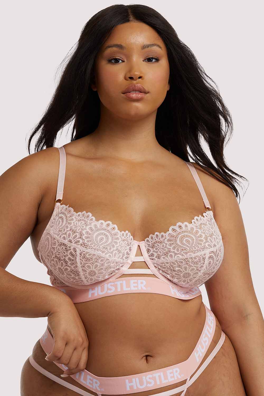 Branded Lace Baby Pink Bra - Image 4